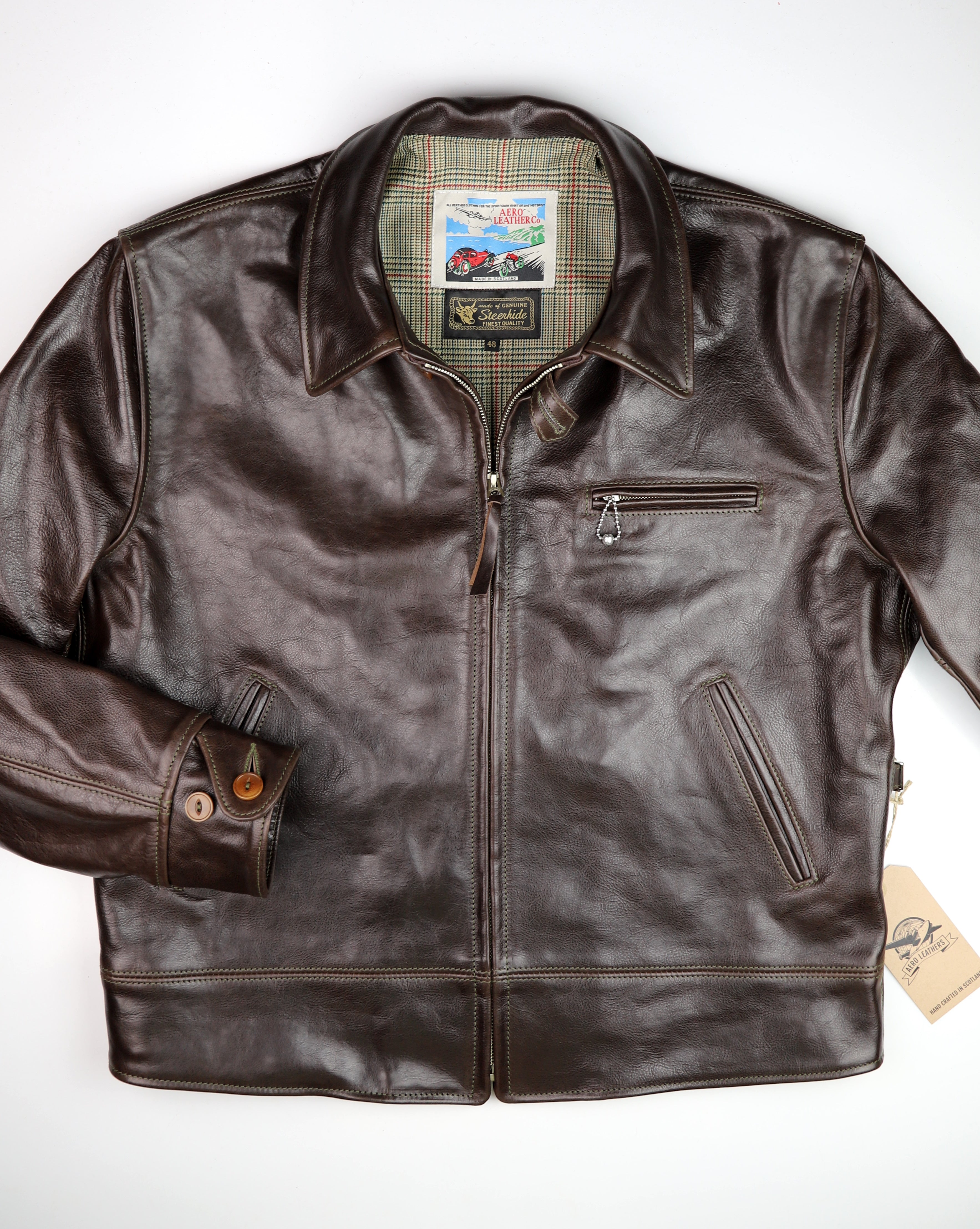 Aero Original Hercules, size 48 (fits like 50), Chestnut Badalassi Cowhide