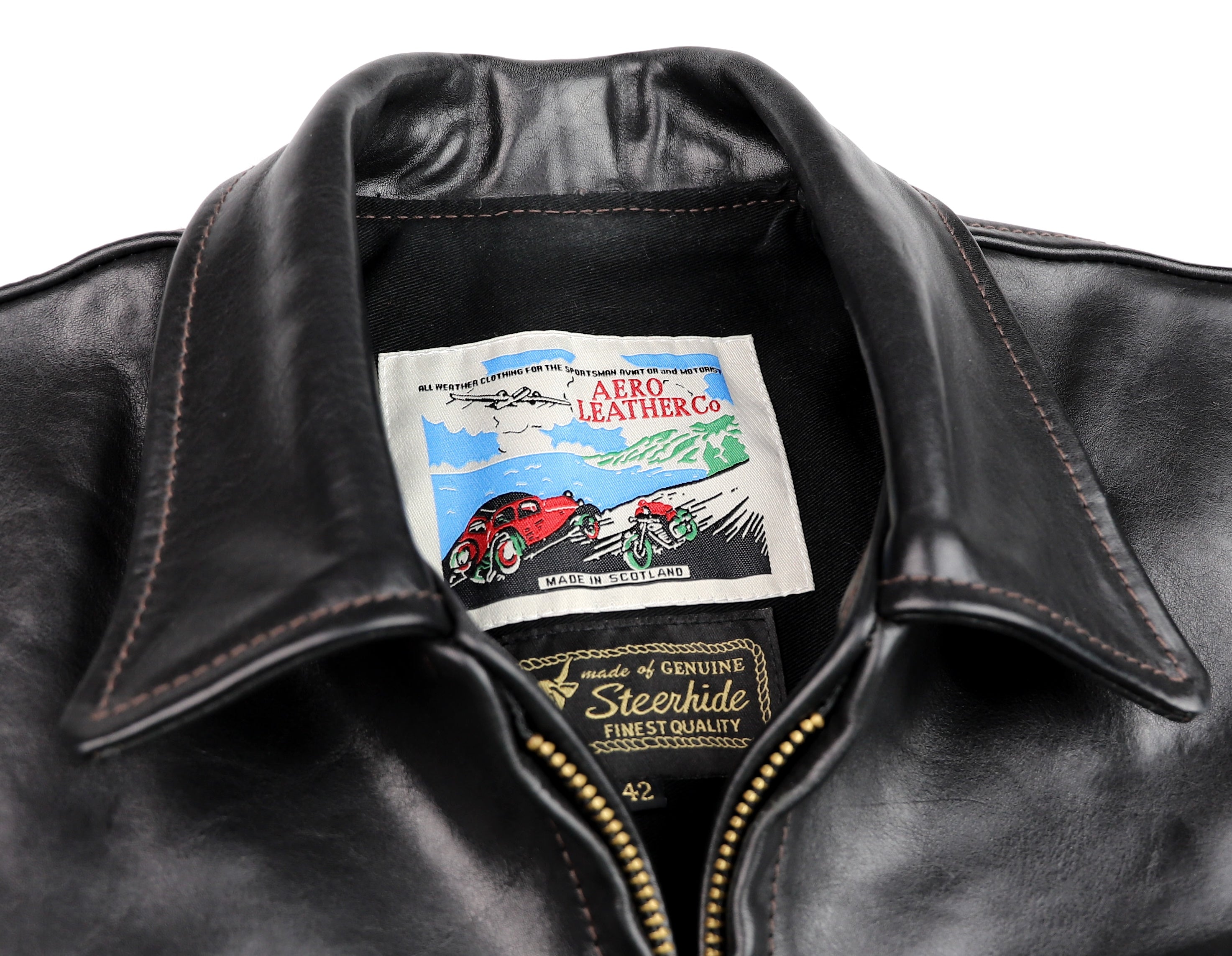 Aero Premier Highwayman, sz 42, Black Badalassi Cowhide, Gently Worn