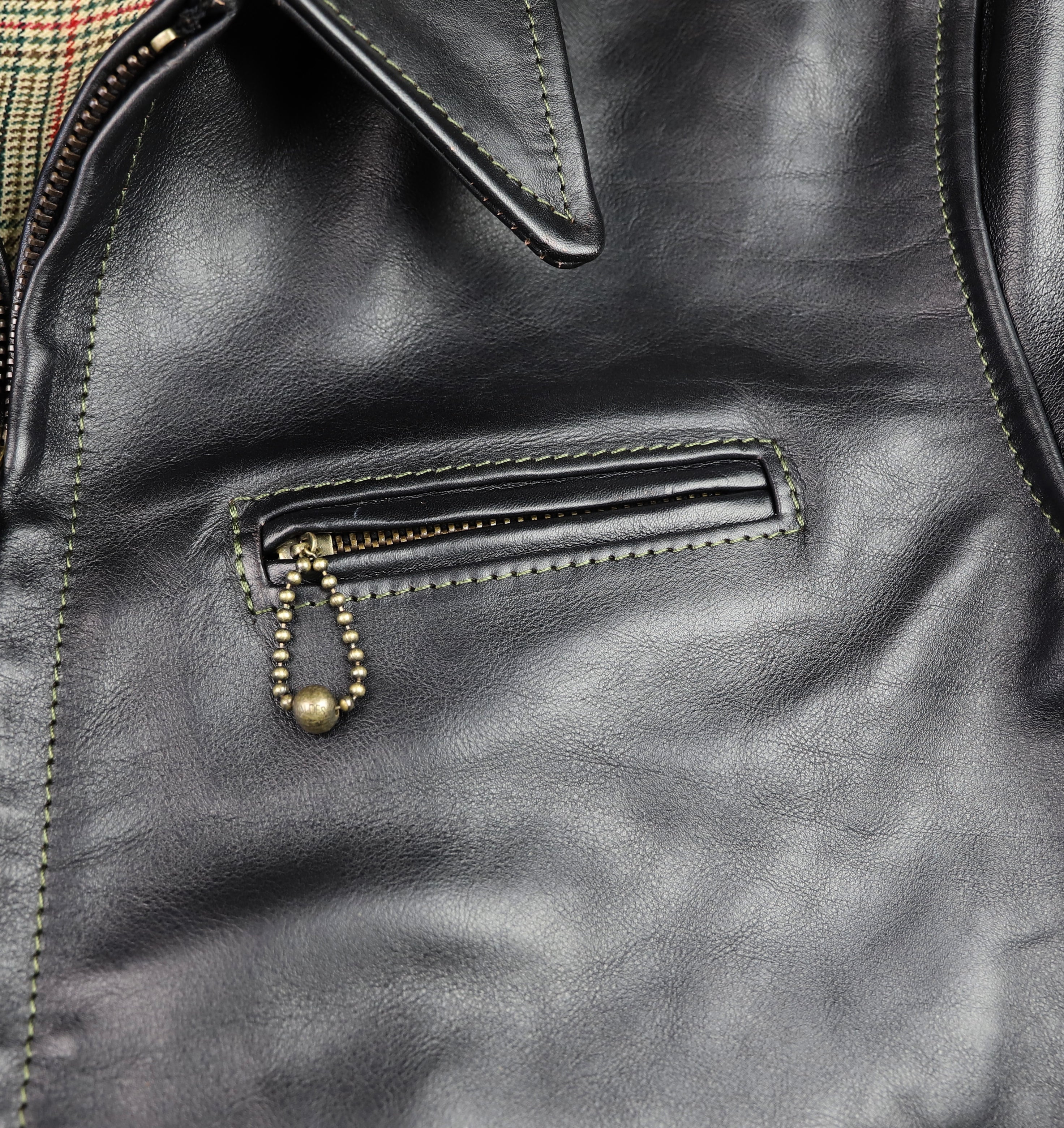 Aero Premier Highwayman, size 44, Blackened Brown Vicenza Horsehide