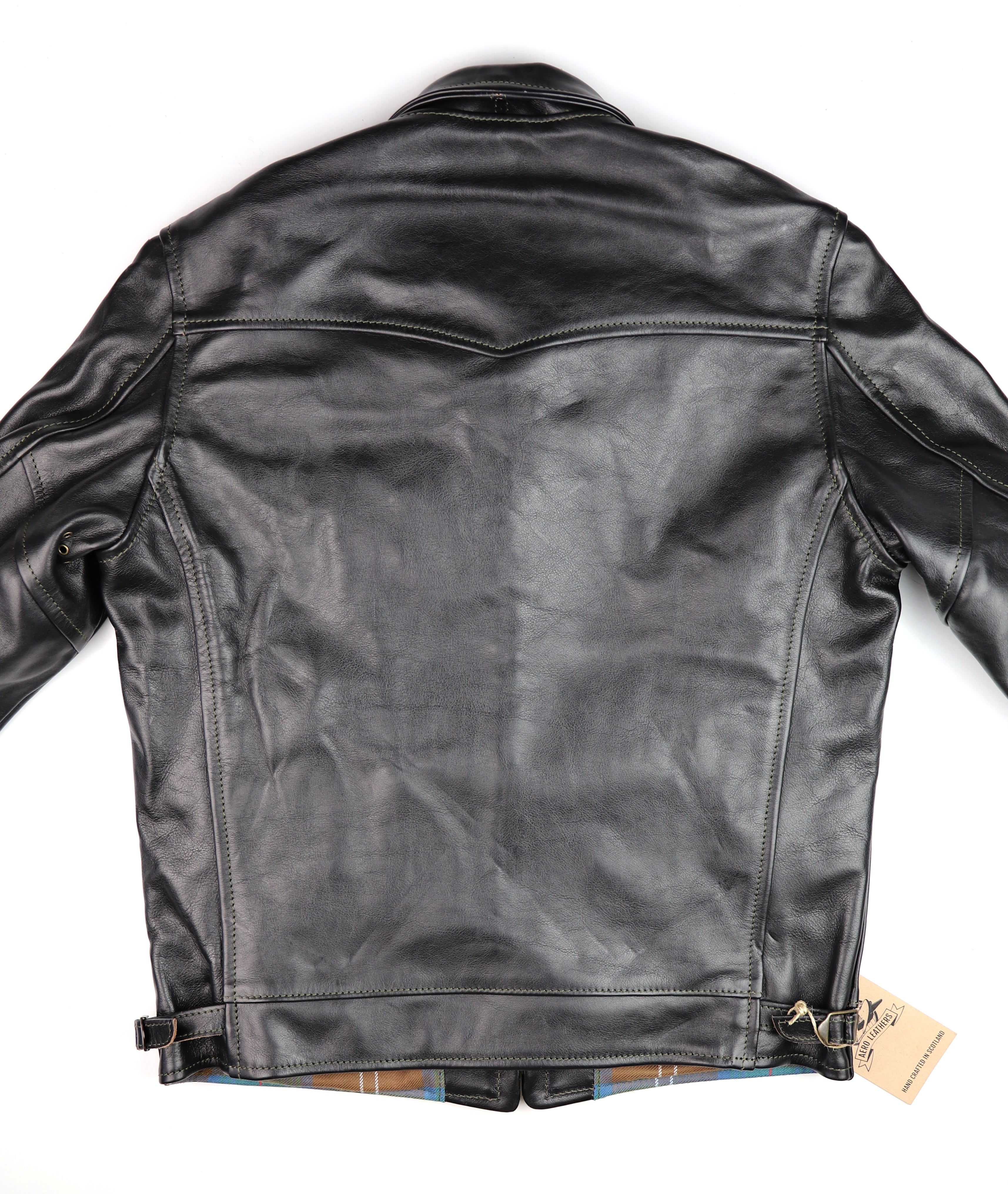 Aero Premier Highwayman, size 40, Blackened Brown Vicenza Horsehide