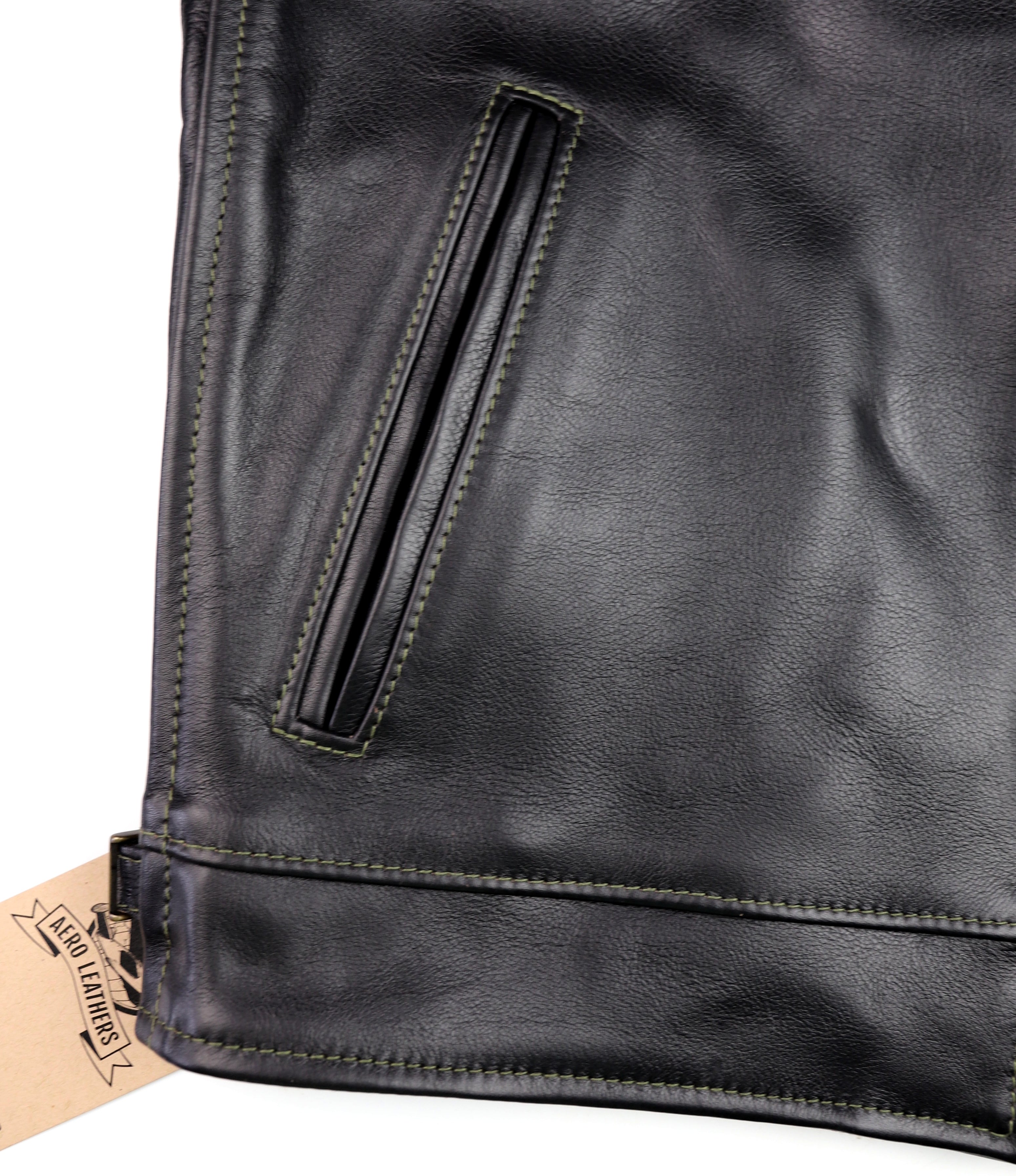 Aero Premier Highwayman, size 40, Blackened Brown Vicenza Horsehide