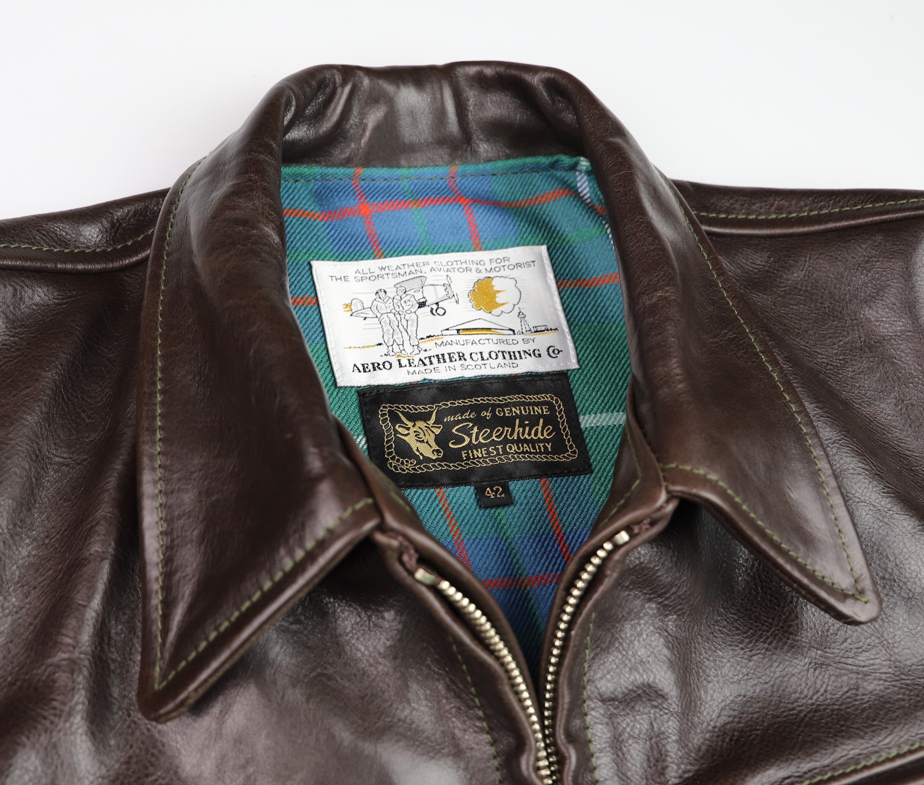 Aero Premier Highwayman, size 42, Chestnut Badalassi Cowhide