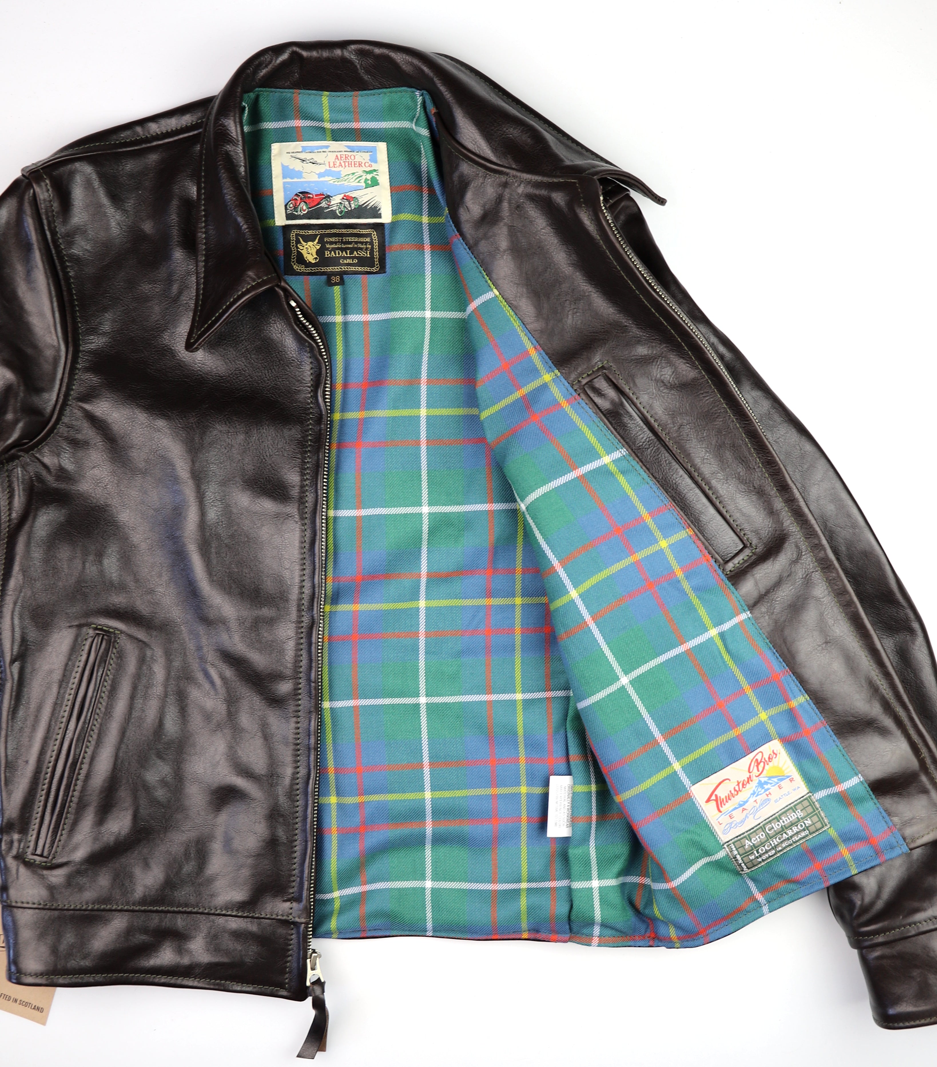 Aero Premier Highwayman, size 38, Chestnut Badalassi Cowhide