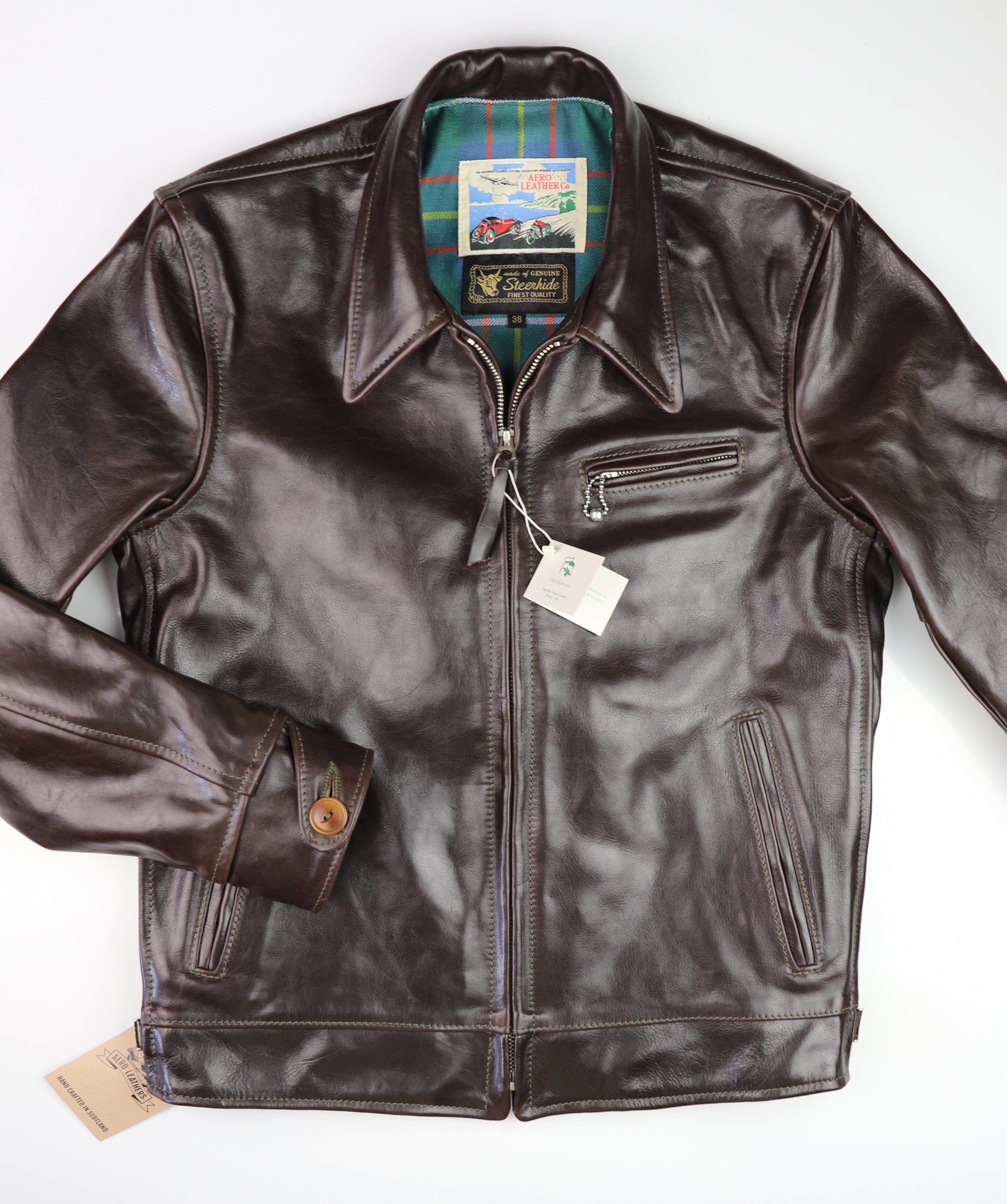 Aero Premier Highwayman, size 38, Chestnut Badalassi Cowhide