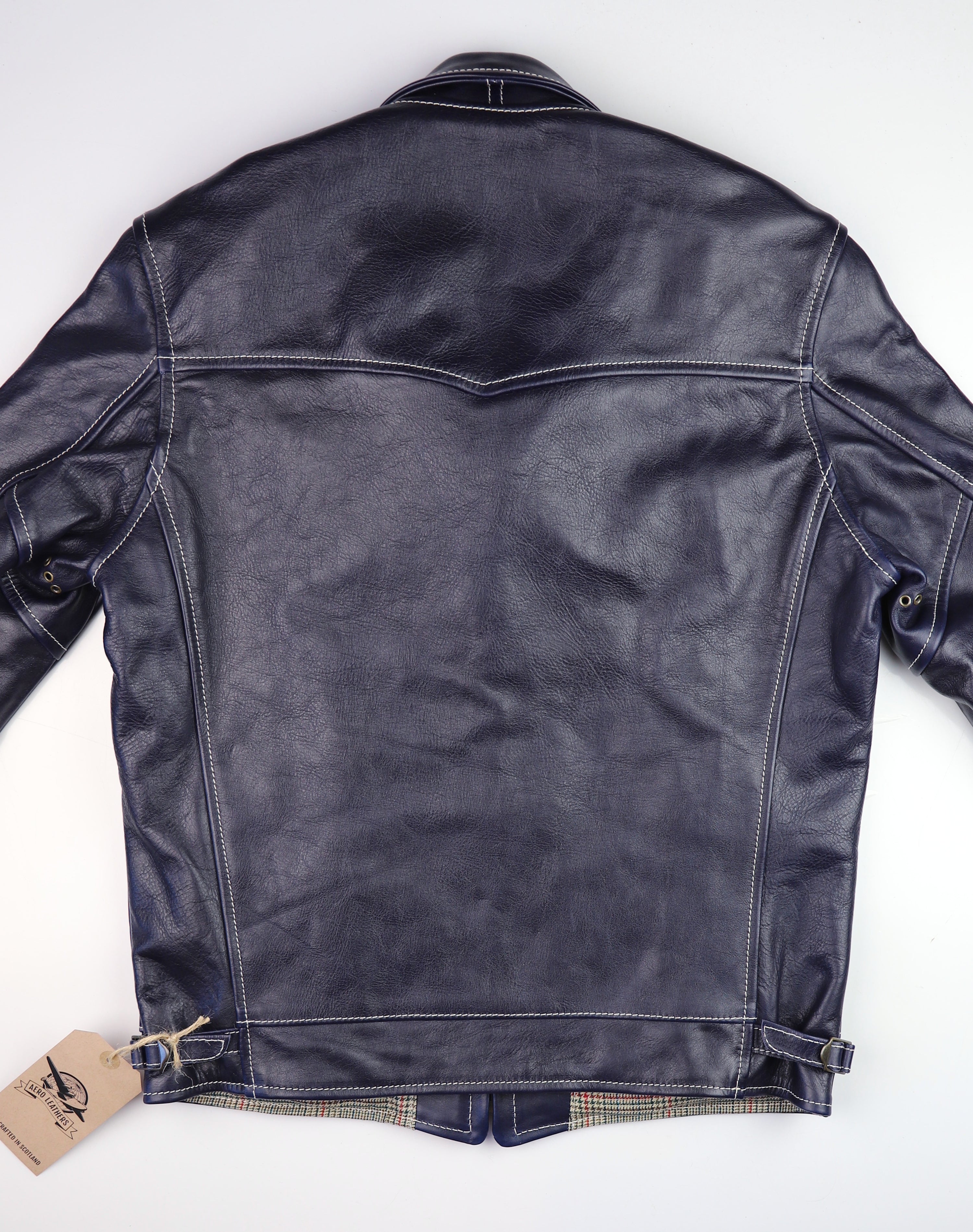 Aero Premier Highwayman, size 38, Navy Blue Vicenza Horsehide