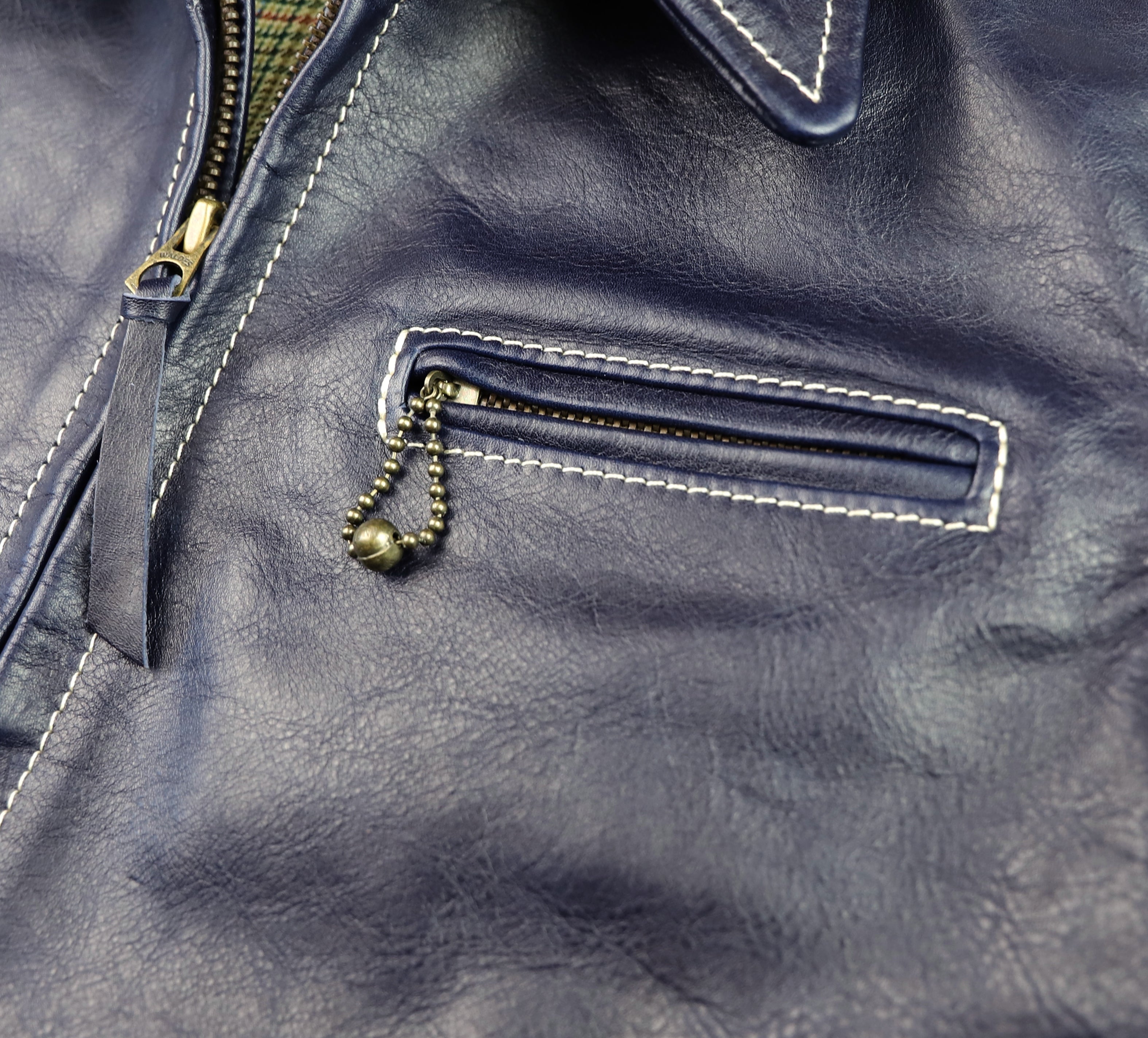 Aero Premier Highwayman, size 38, Navy Blue Vicenza Horsehide