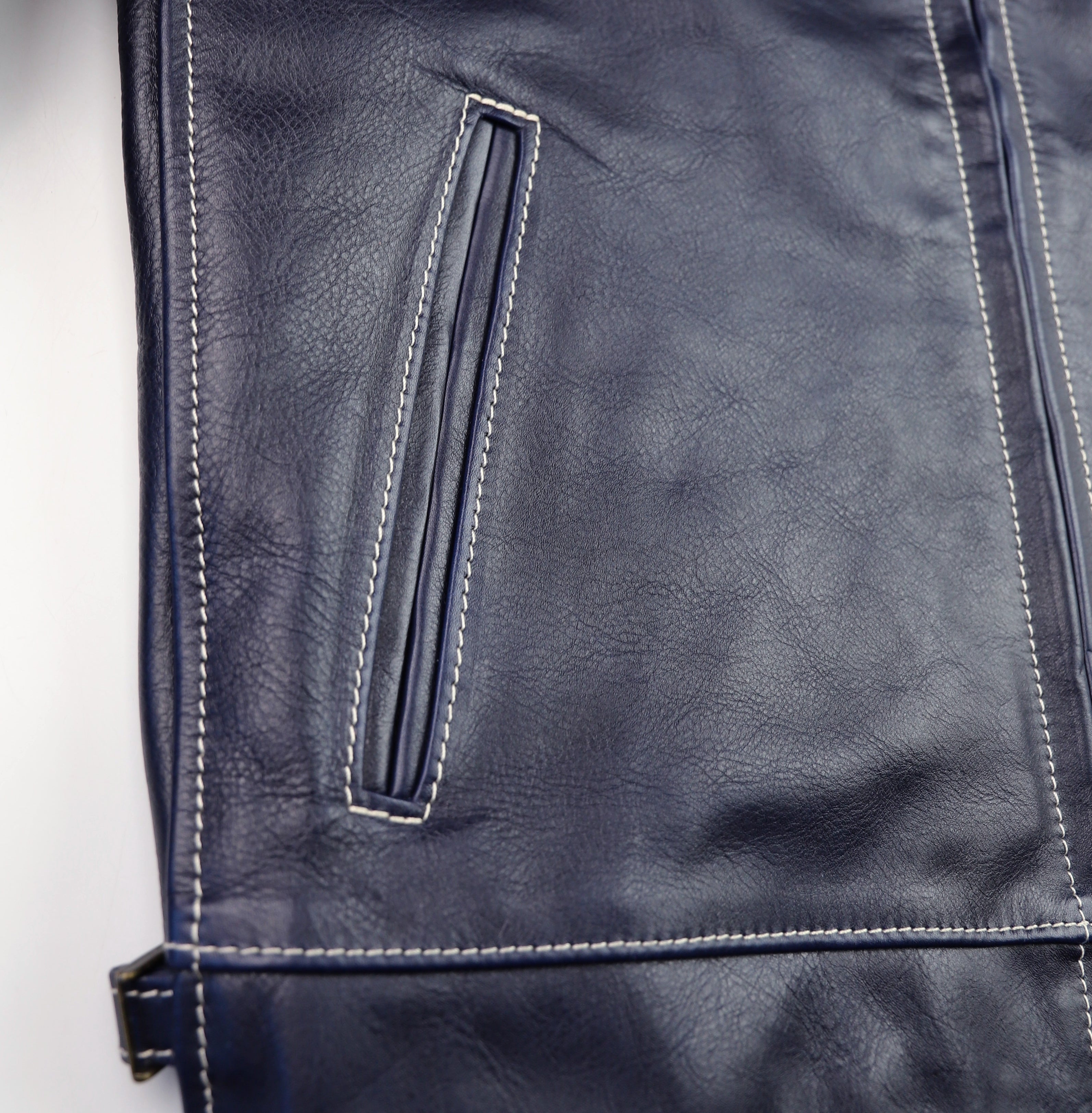 Aero Premier Highwayman, size 38, Navy Blue Vicenza Horsehide