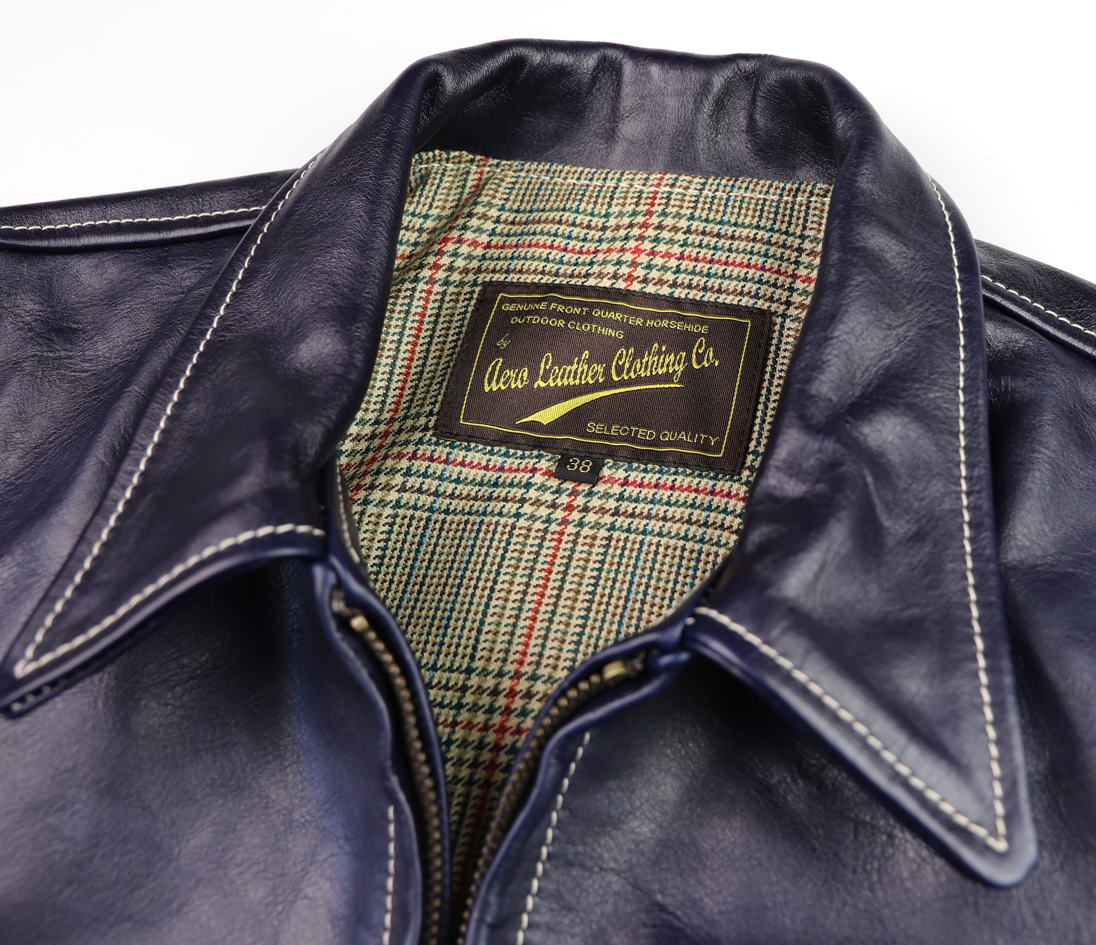 Aero Premier Highwayman, size 38, Navy Blue Vicenza Horsehide