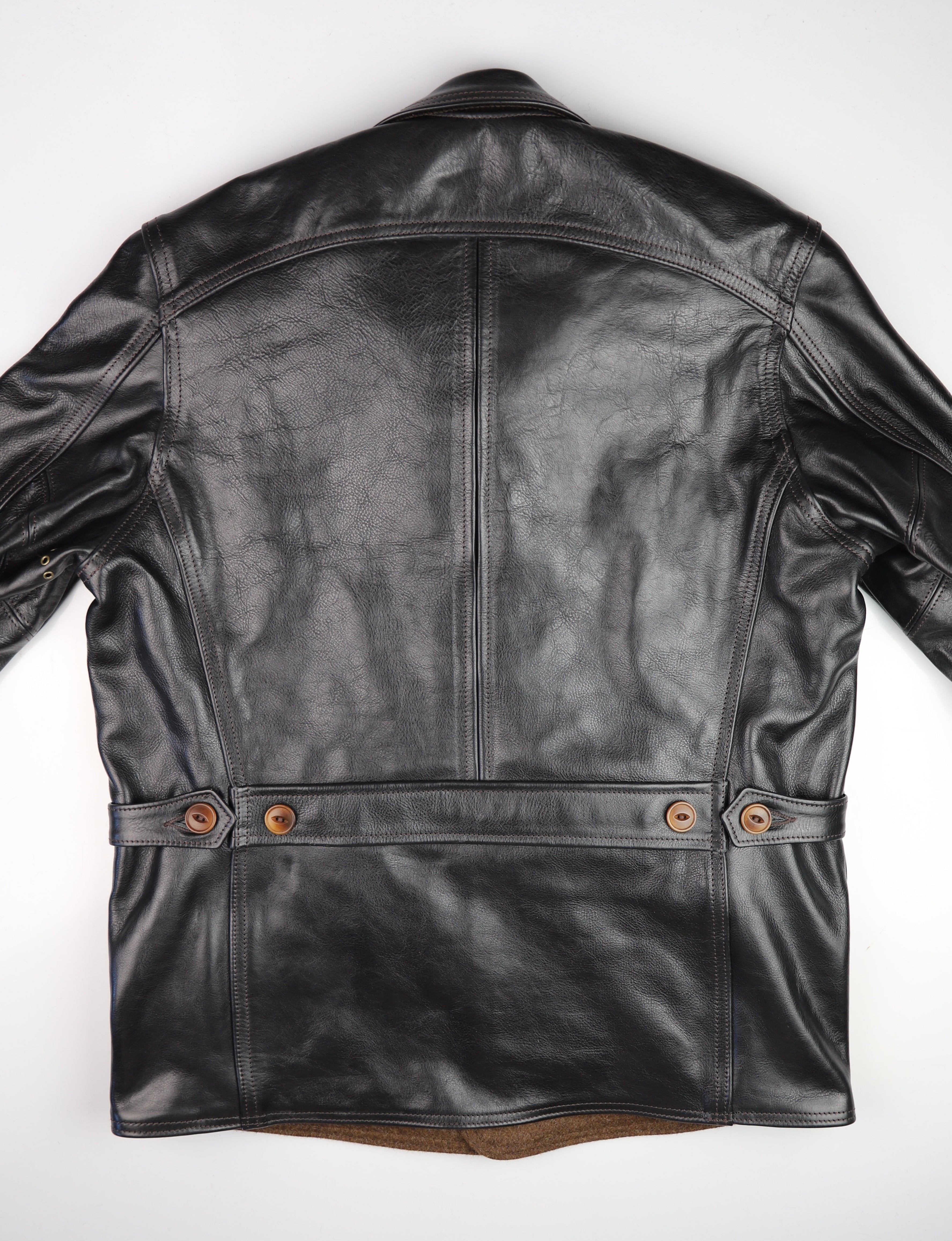 Aero Premier Work Coat, size 42, Black Badalassi Cowhide