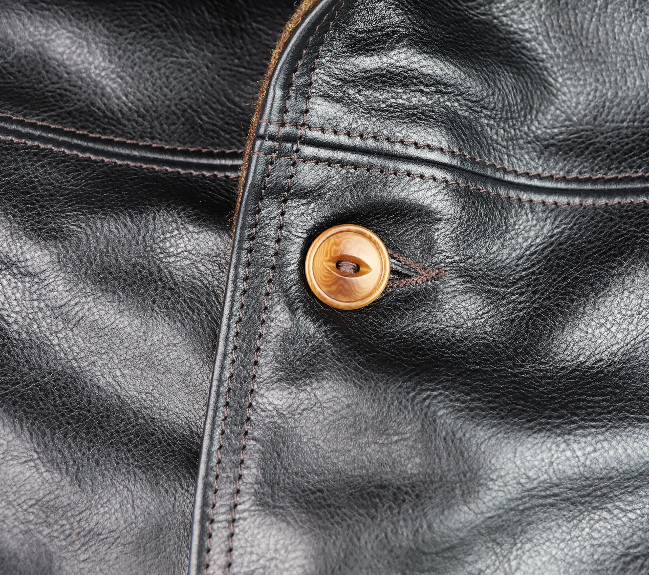 Aero Premier Work Coat, size 42, Black Badalassi Cowhide