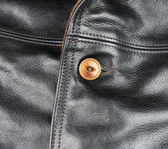 Aero Premier Work Coat, size 42, Black Badalassi Cowhide