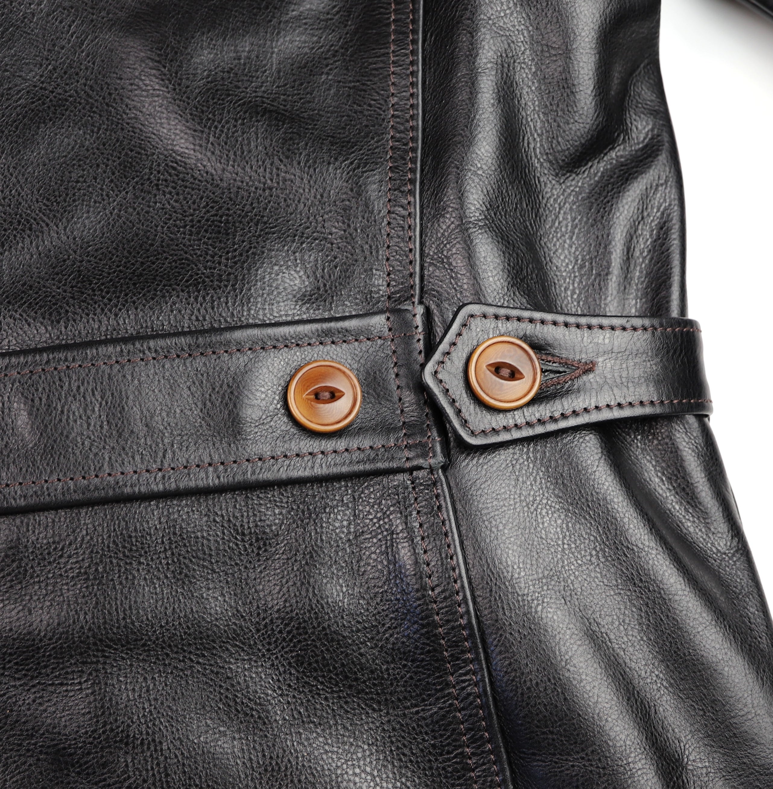 Aero Premier Work Coat, size 42, Black Badalassi Cowhide
