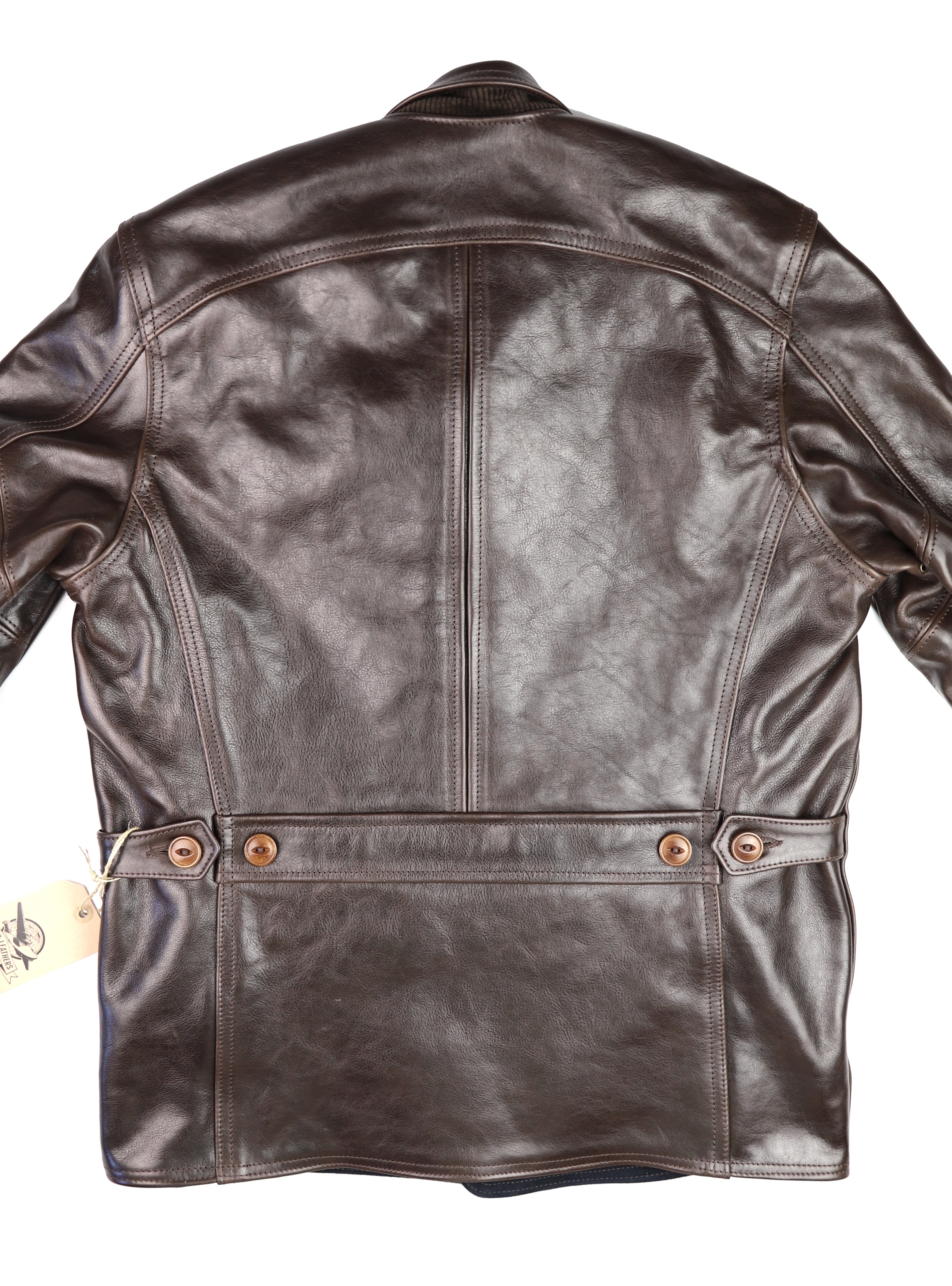 Aero Premier Work Coat, size 40, Chestnut Badalassi Cowhide