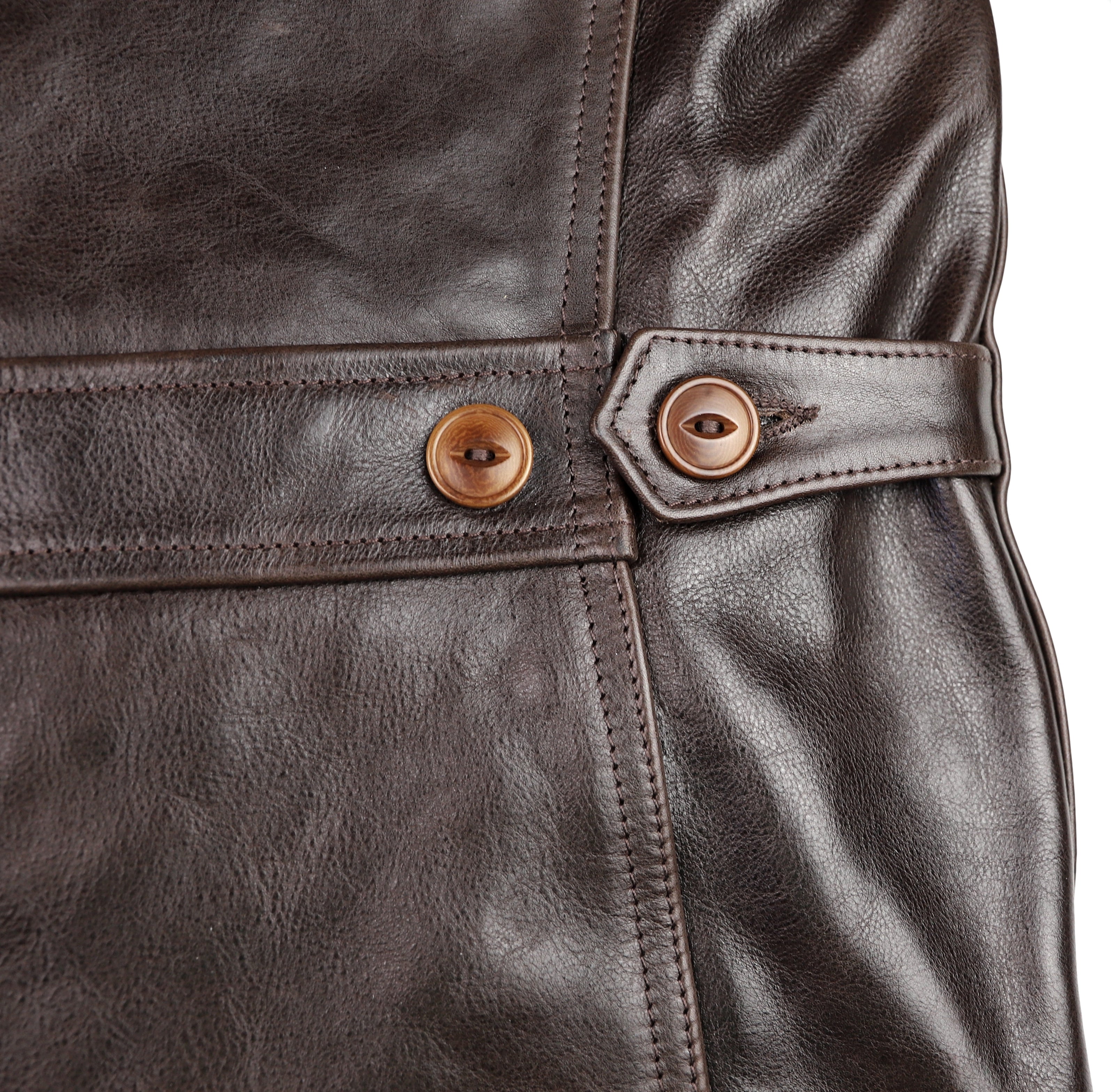 Aero Premier Work Coat, size 40, Chestnut Badalassi Cowhide