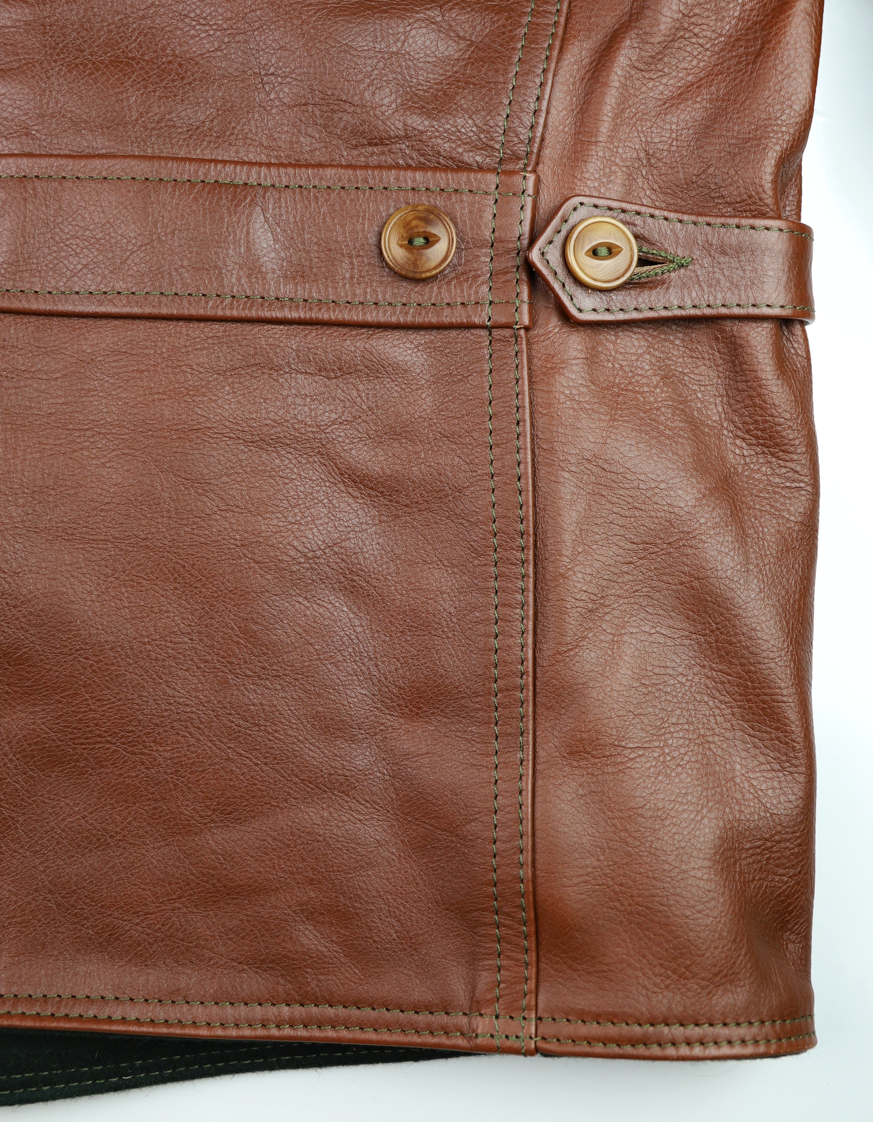 Aero Premier Work Coat, size 42, Russet Vicenza Horsehide