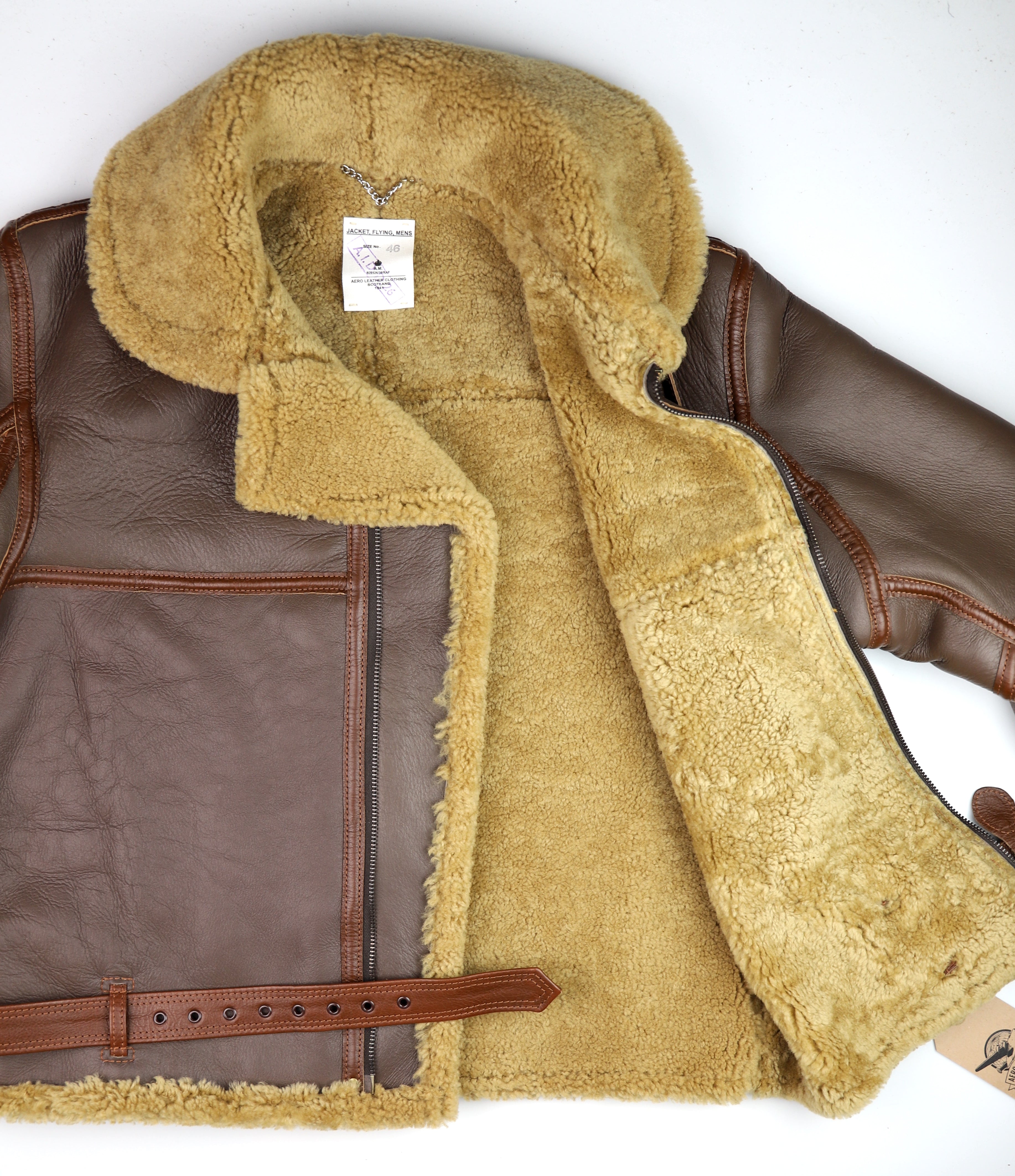 Aero RAF Battle of Britain Model Flying Jacket, size 46, Russet with Vicenza trim