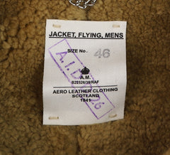 Aero RAF Battle of Britain Model Flying Jacket, size 46, Russet with Vicenza trim