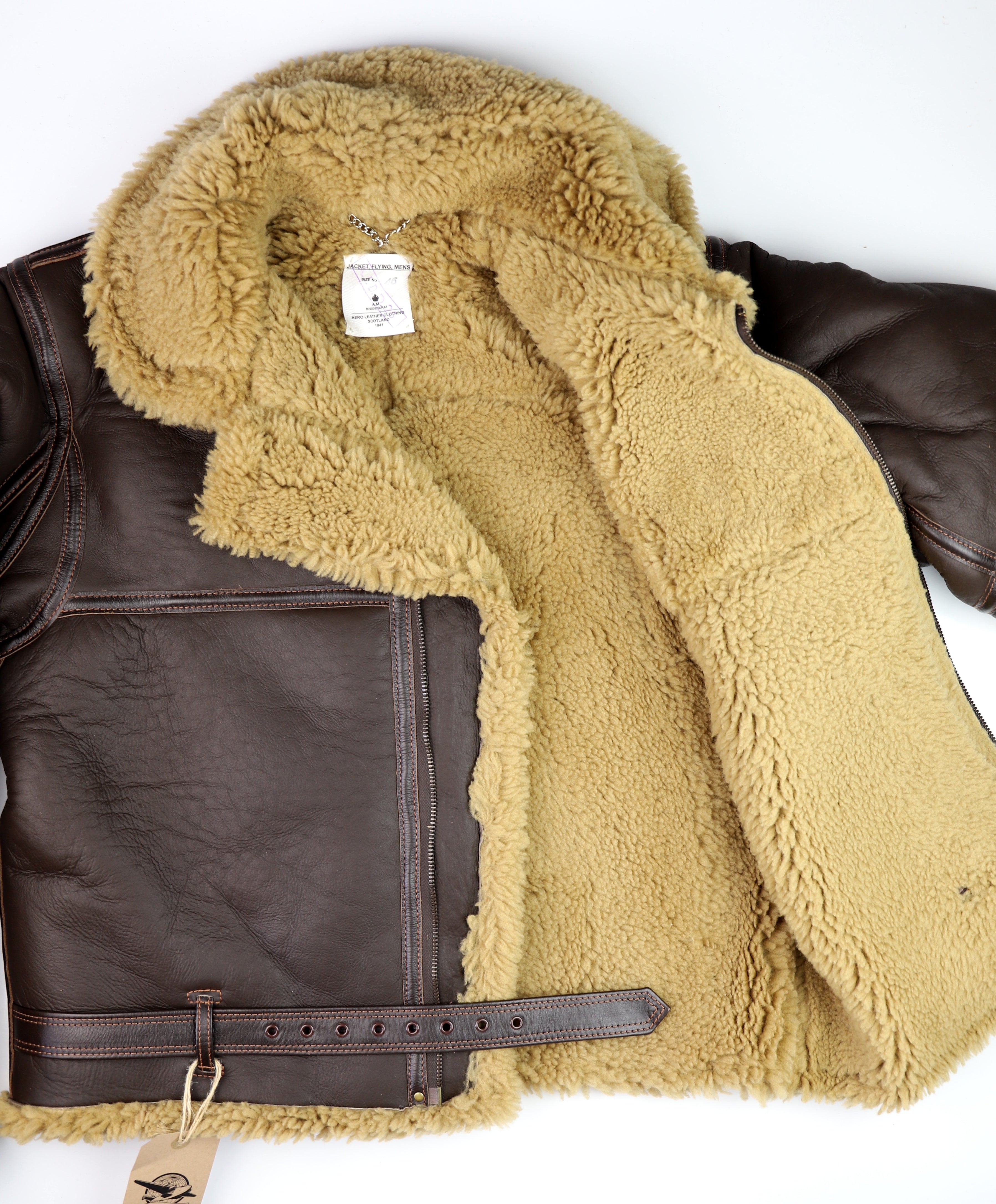 Aero RAF Battle of Britain Model Flying Jacket, size 46, Seal Brown