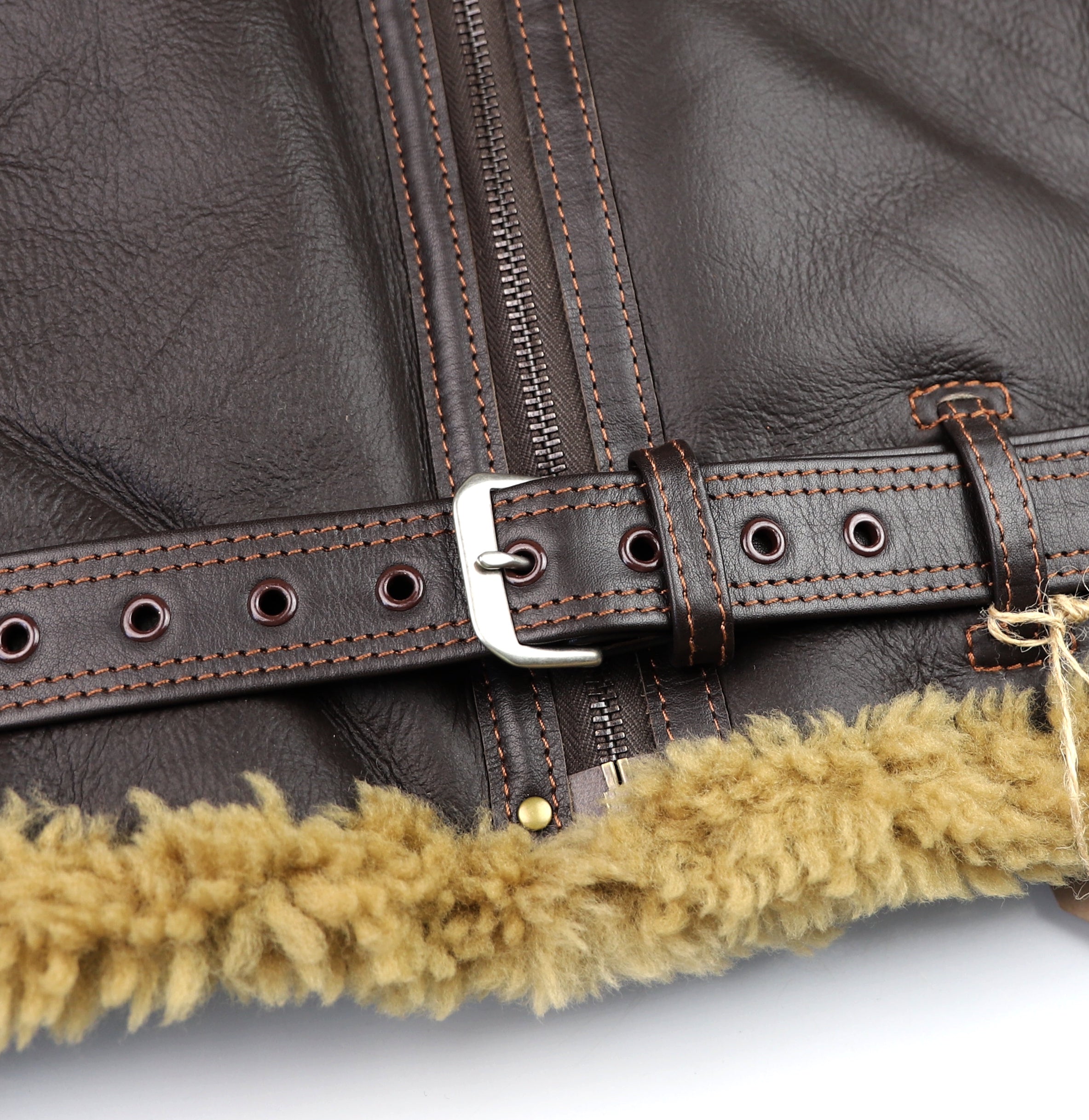 Aero RAF Battle of Britain Model Shearling Jacket, size 40, Seal Brown