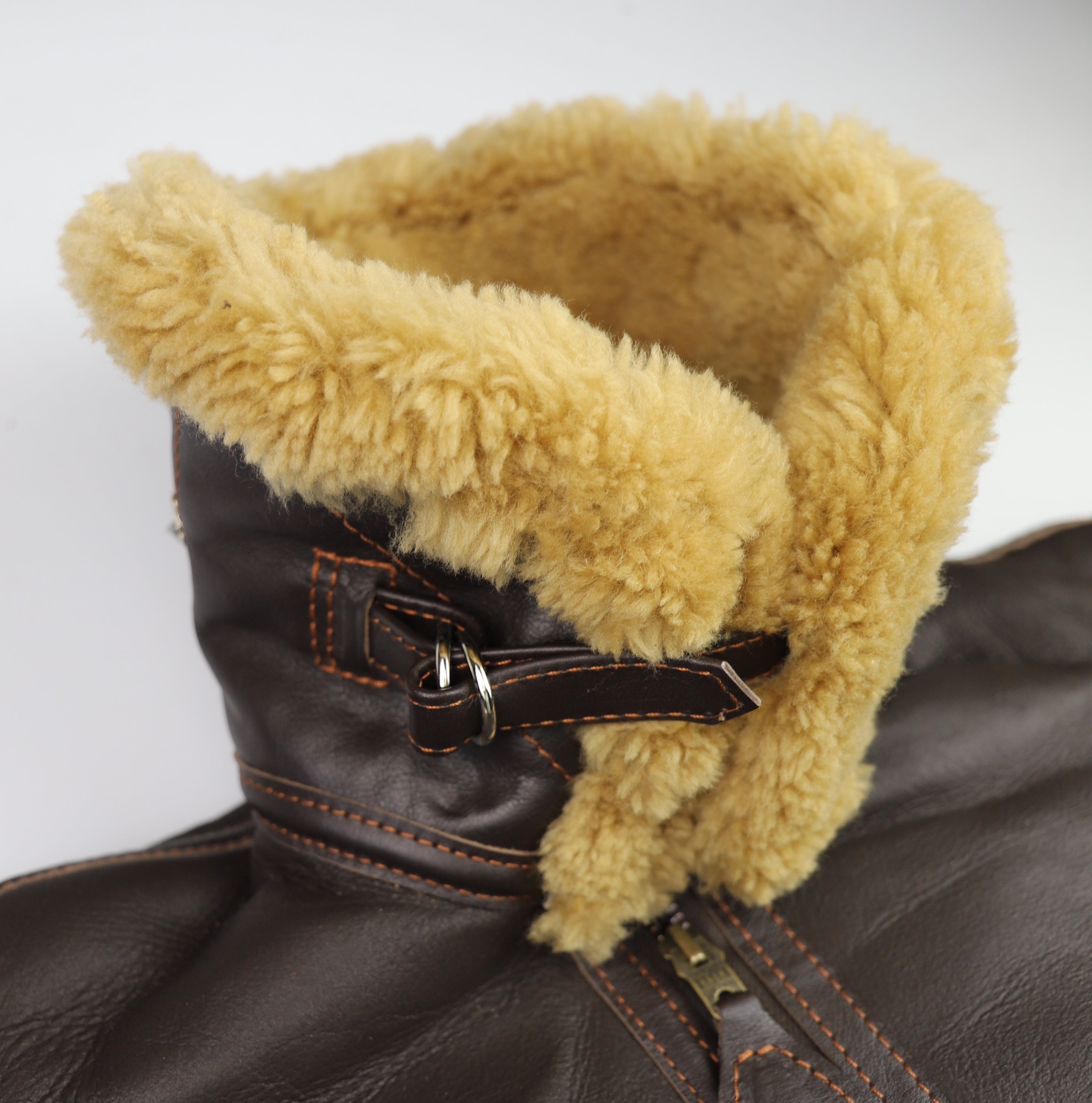 Aero RAF Battle of Britain Model Shearling Jacket, size 40, Seal Brown