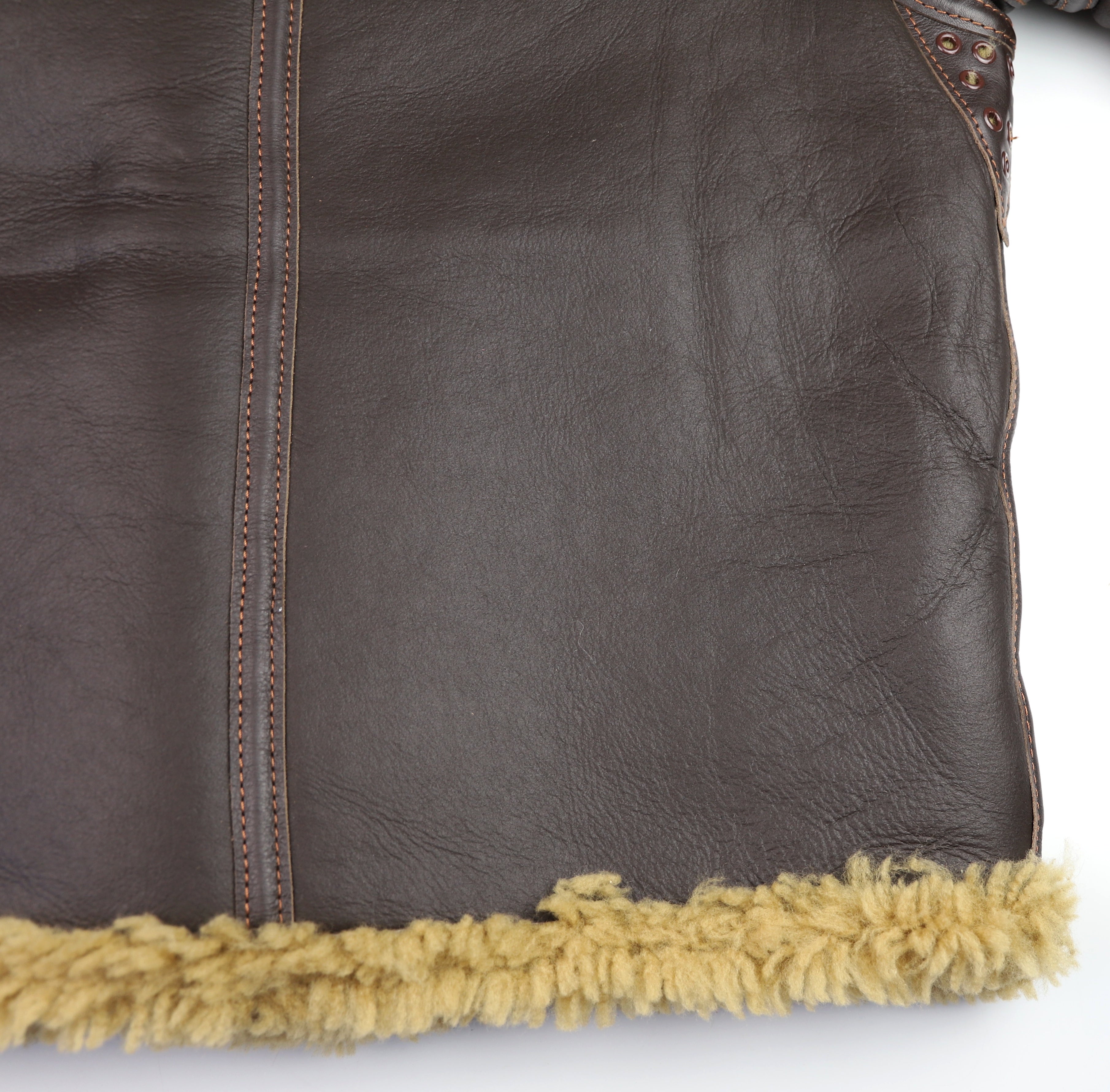 Aero RAF Battle of Britain Model Shearling Jacket, size 40, Seal Brown