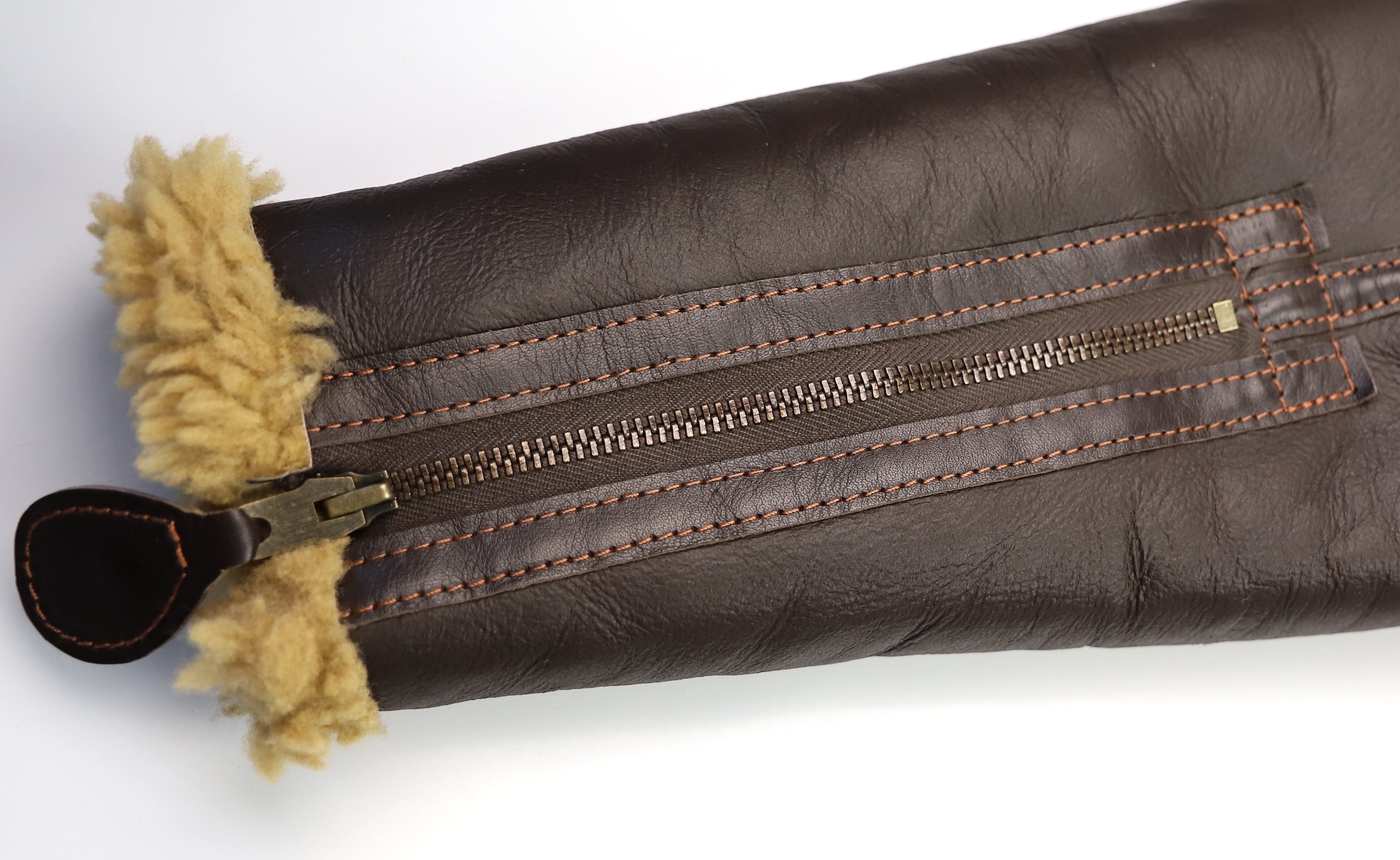 Aero RAF Battle of Britain Model Shearling Jacket, size 40, Seal Brown