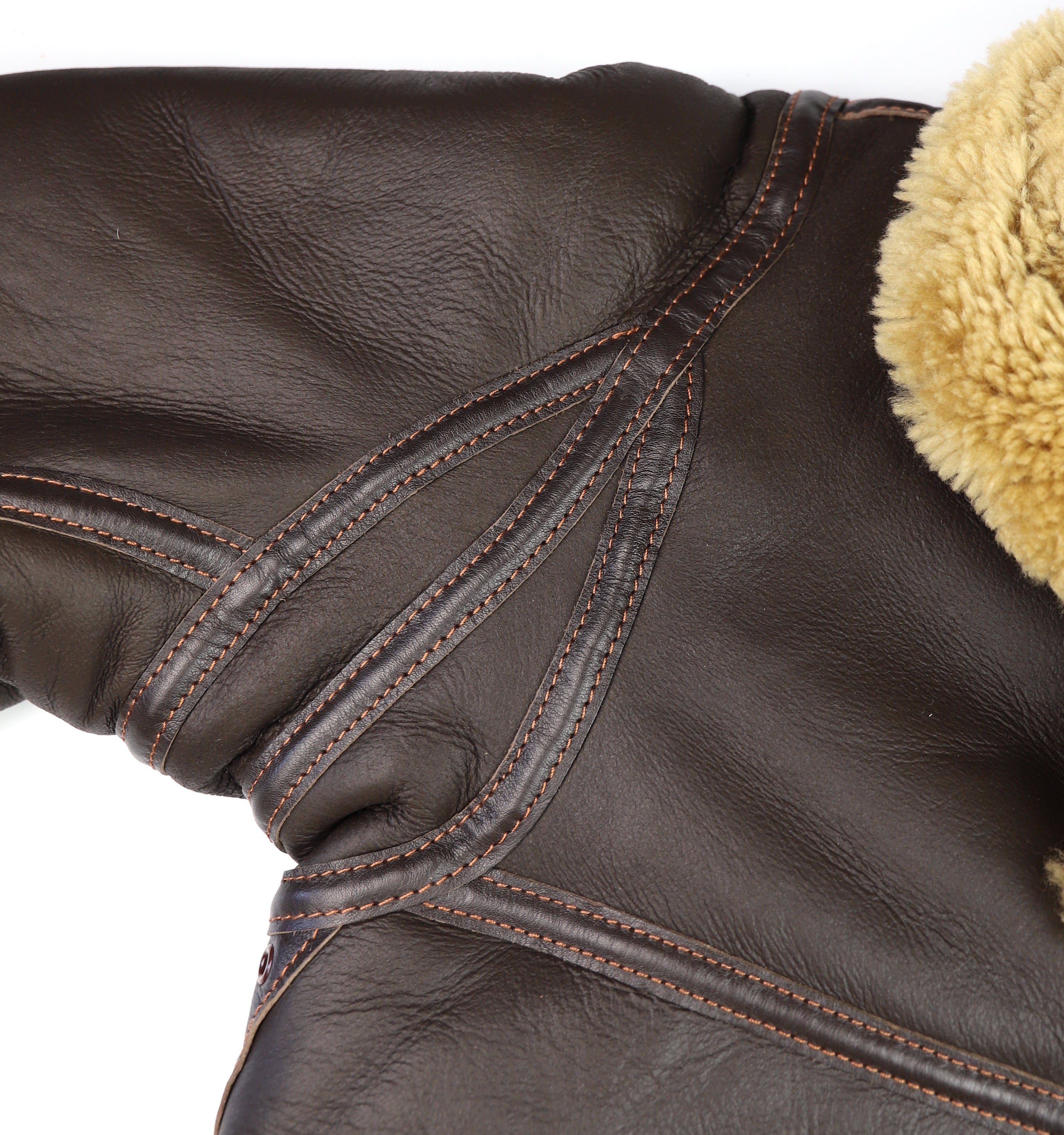 Aero RAF Battle of Britain Model Shearling Jacket, size 40, Seal Brown