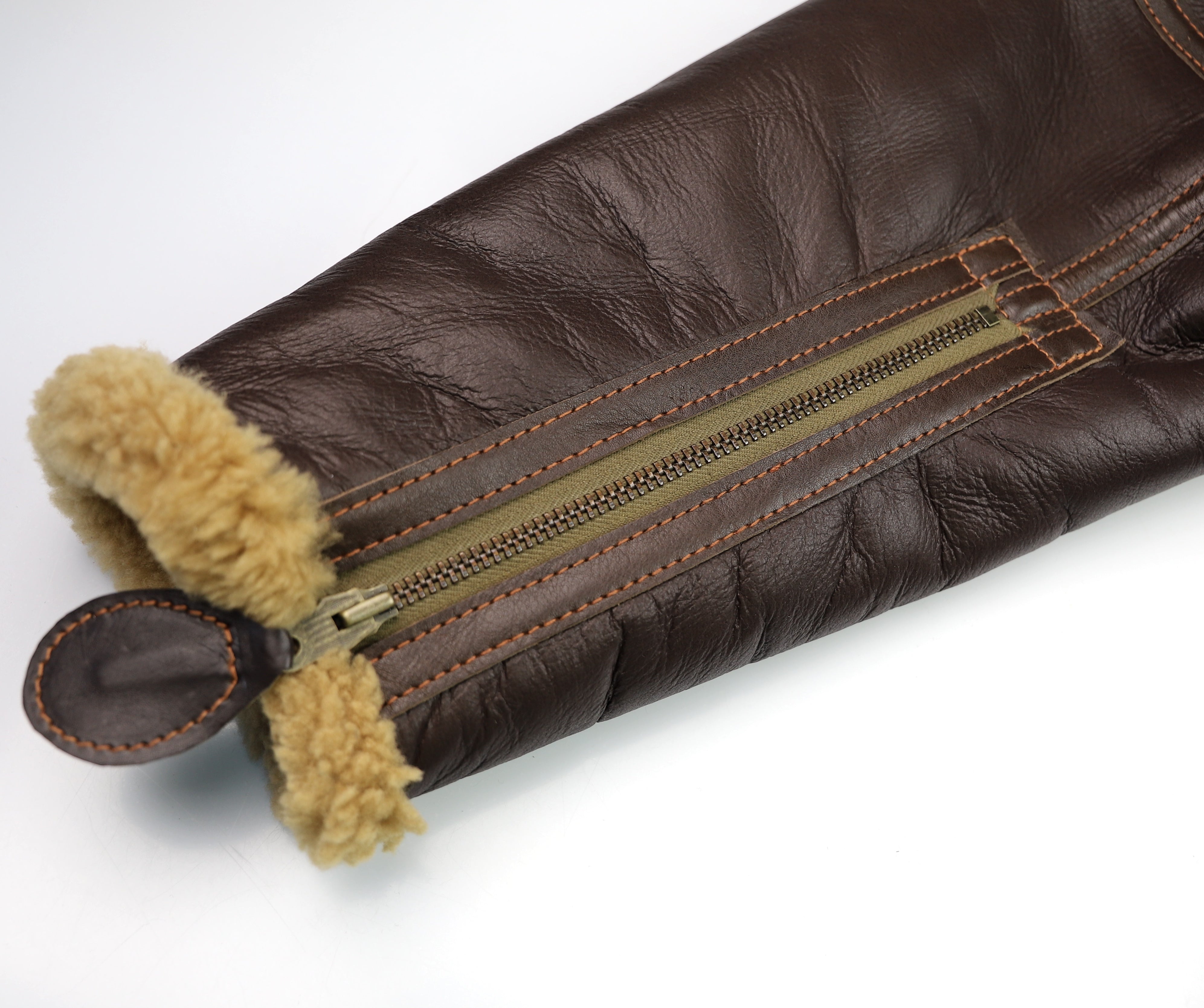 Aero RAF Battle of Britain Model Shearling Jacket, size 44, Seal Brown