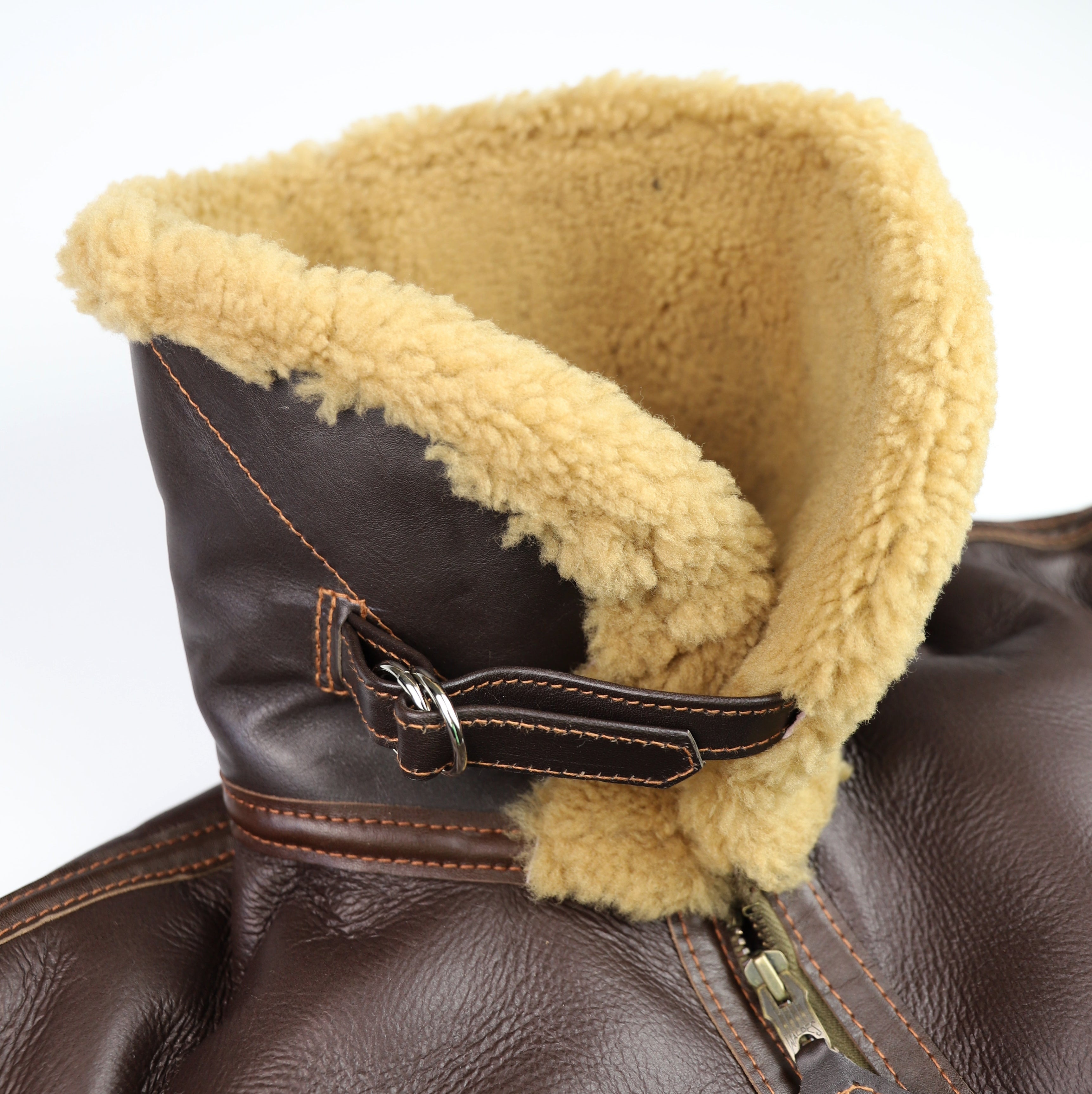 Aero RAF Battle of Britain Model Shearling Jacket, size 44, Seal Brown