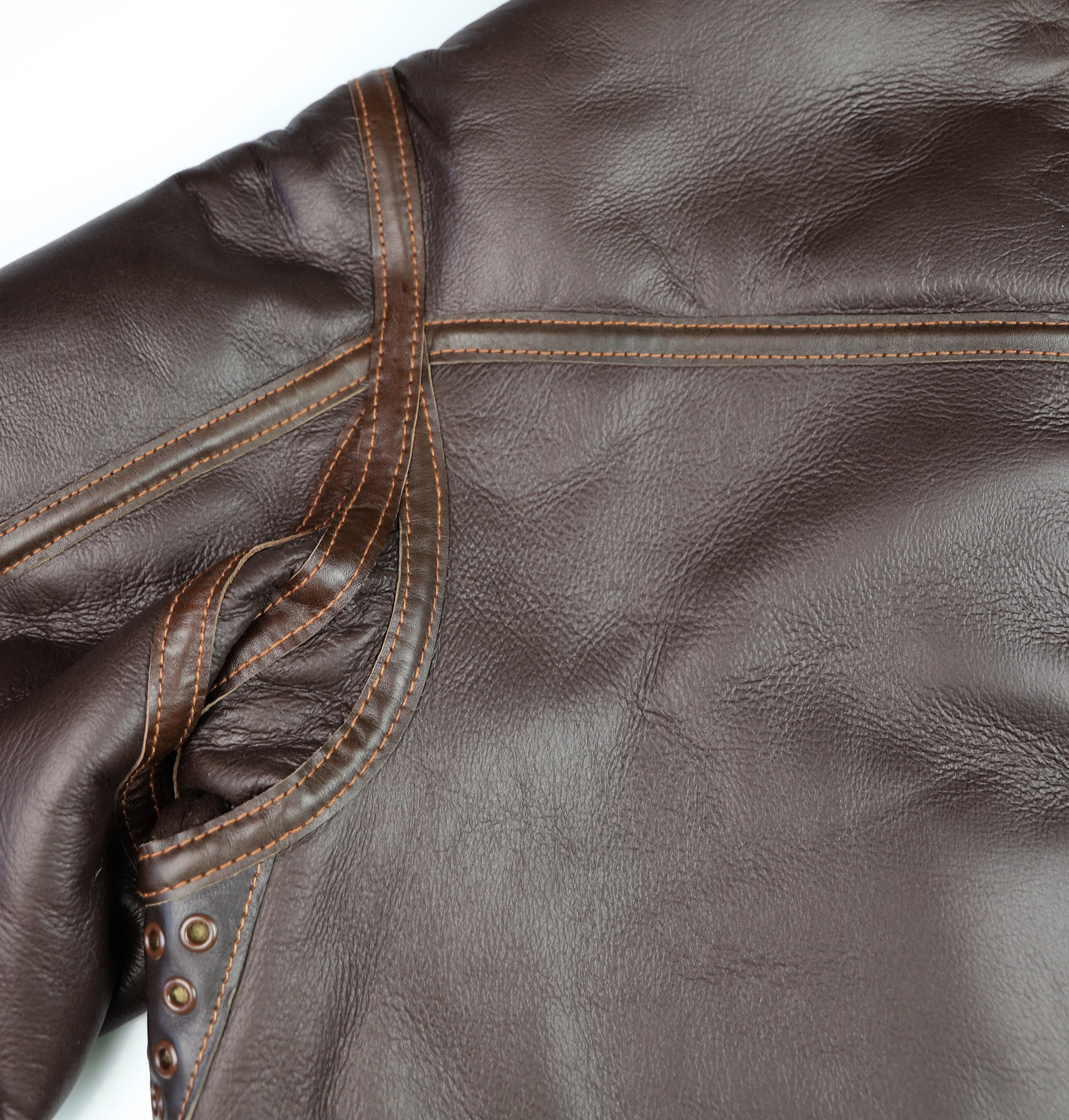 Aero RAF Battle of Britain Model Shearling Jacket, size 44, Seal Brown