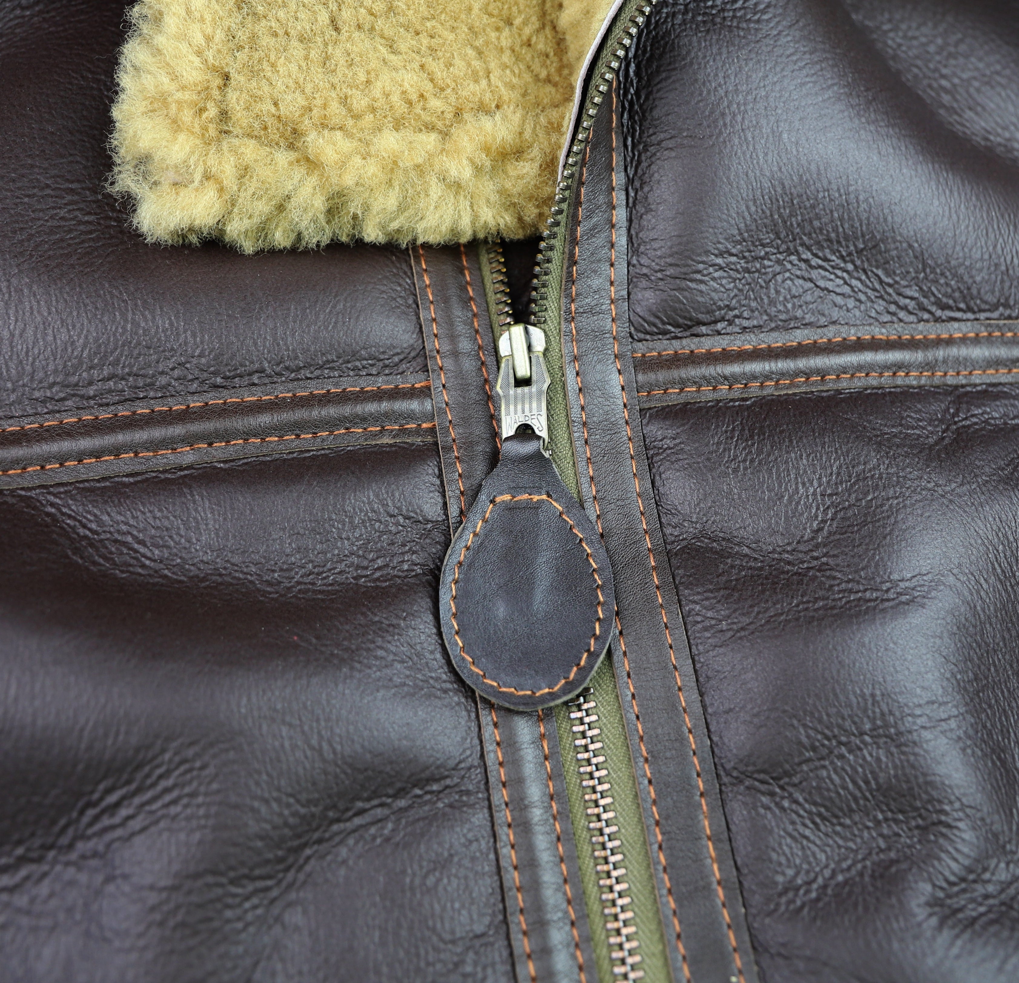 Aero RAF Battle of Britain Model Shearling Jacket, size 44, Seal Brown