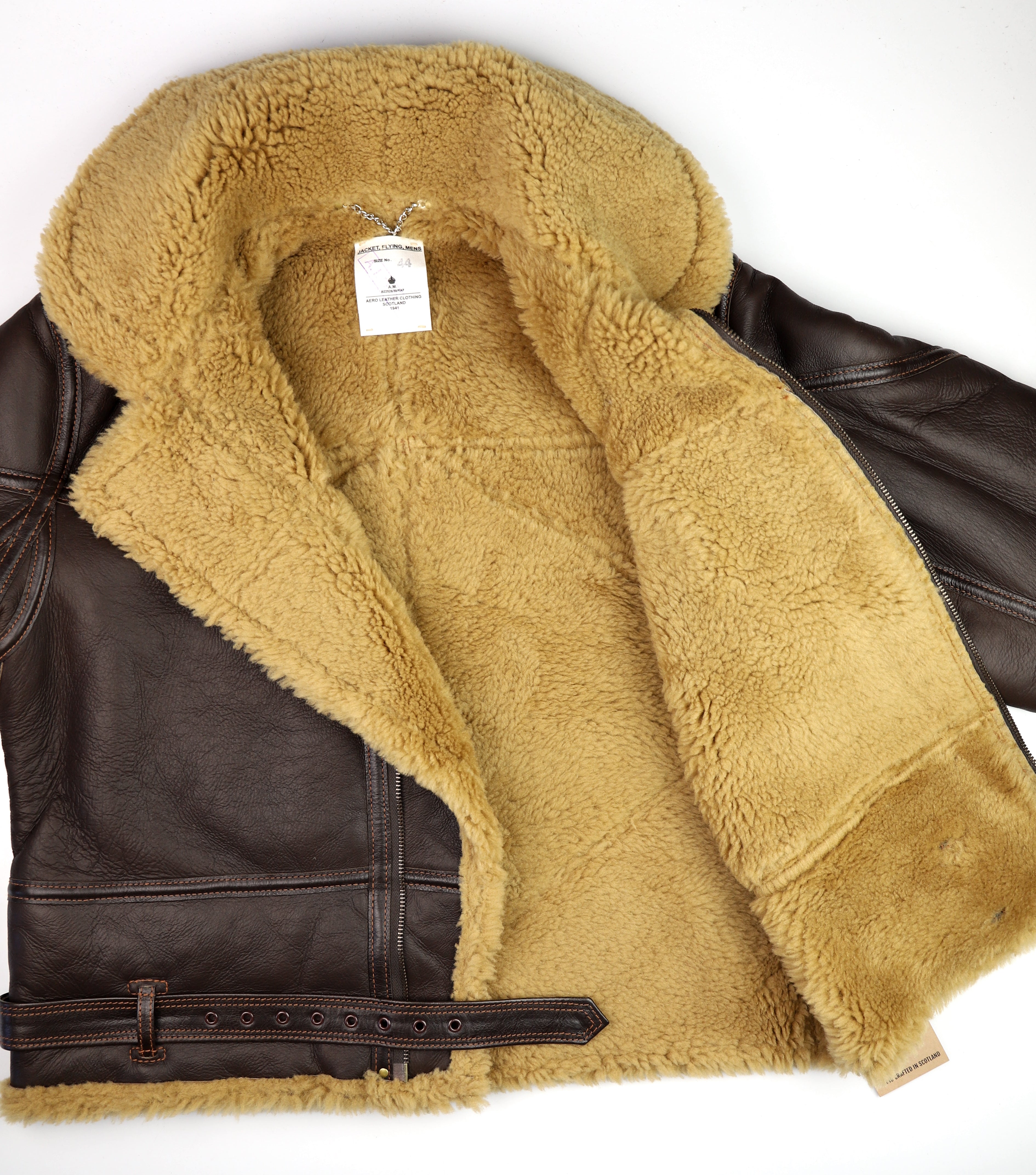 RAF Late WW2 Model Flying Jacket, size 44, Seal Brown