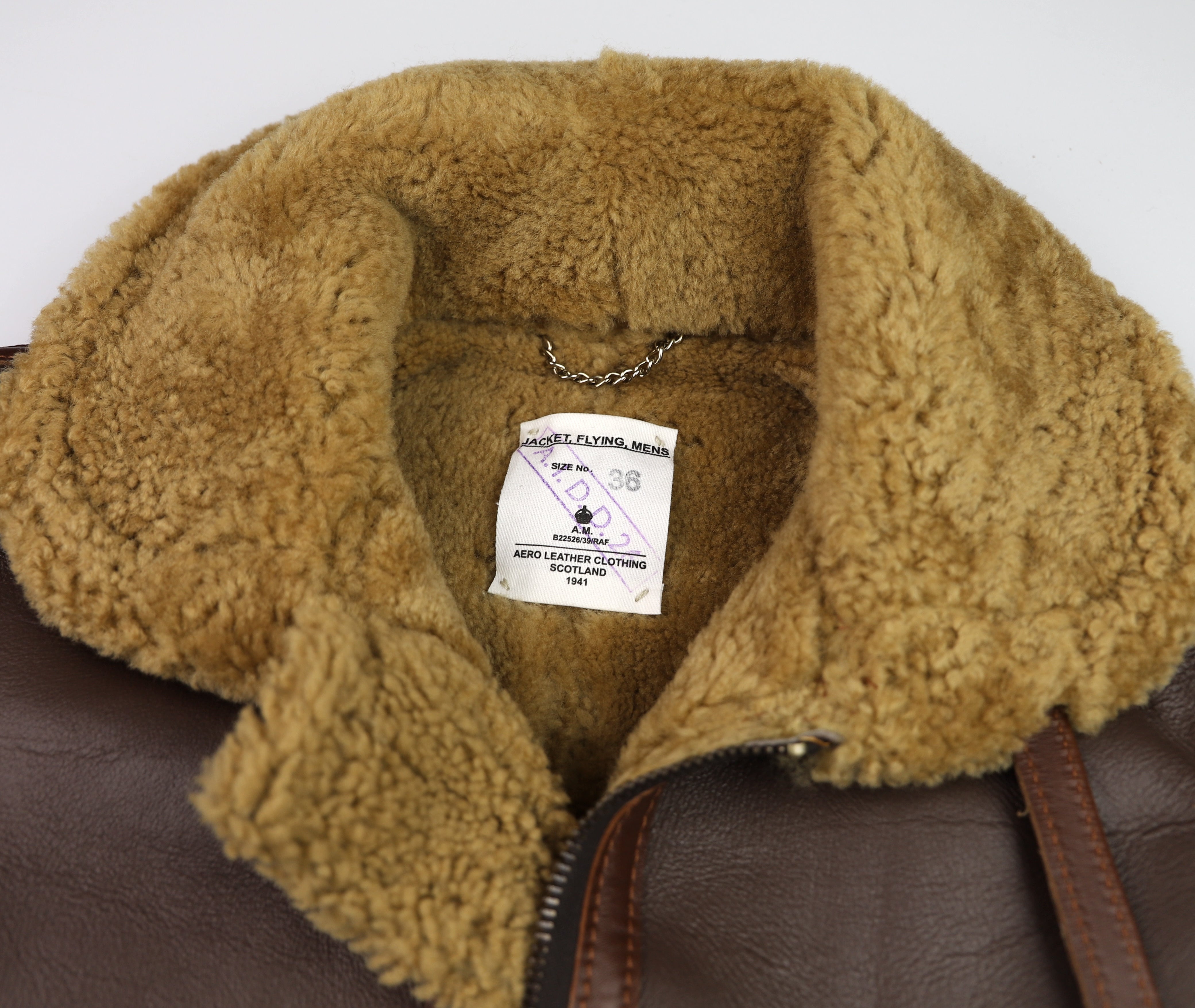 Aero RAF Pre-War Model Flying Jacket, size 36