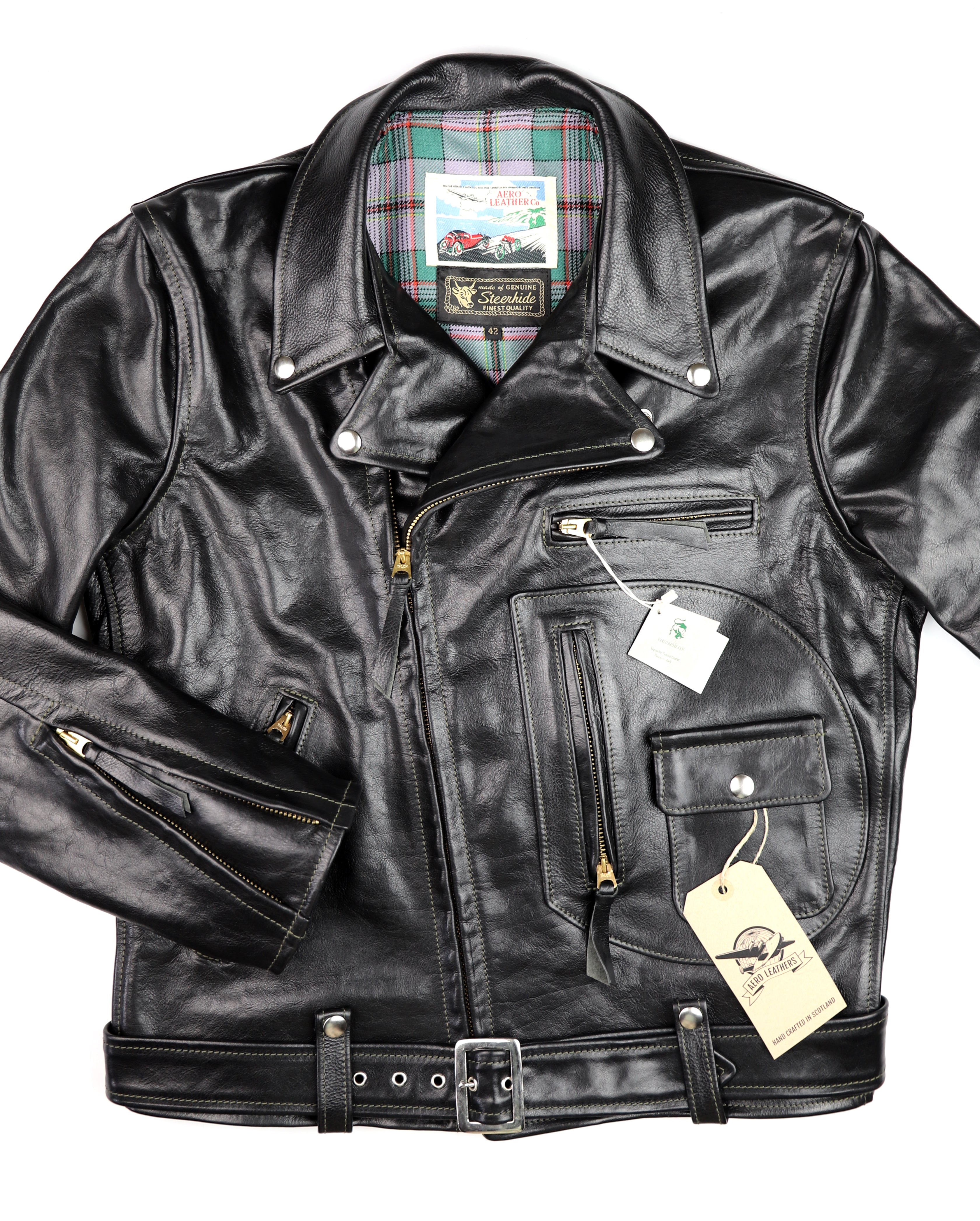 *Premium Build* Aero D-Pocket Ridley, size 42, Black Badalassi Cowhide
