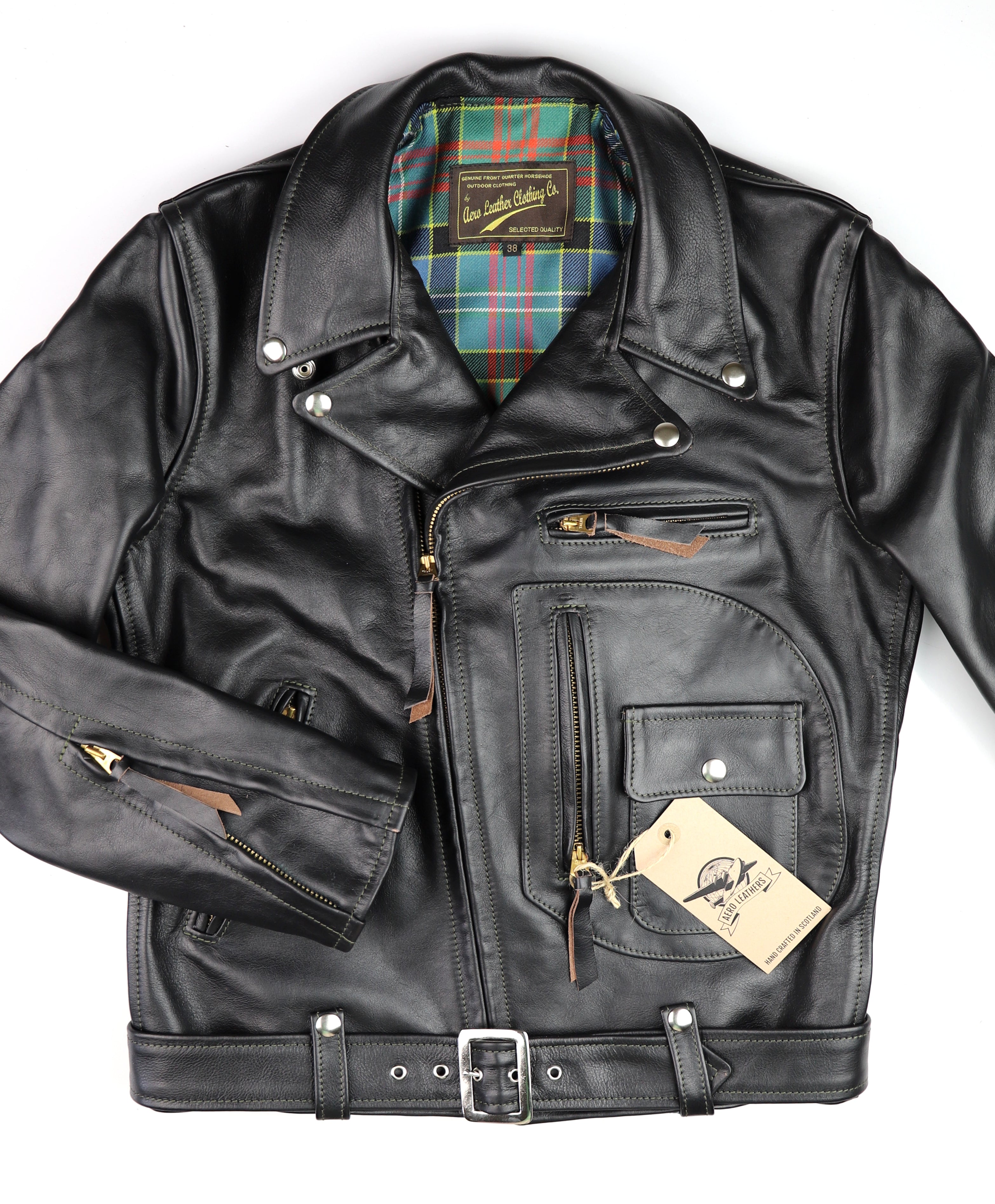 Aero D-Pocket Ridley, size 38, Blackened Brown Vicenza Horsehide