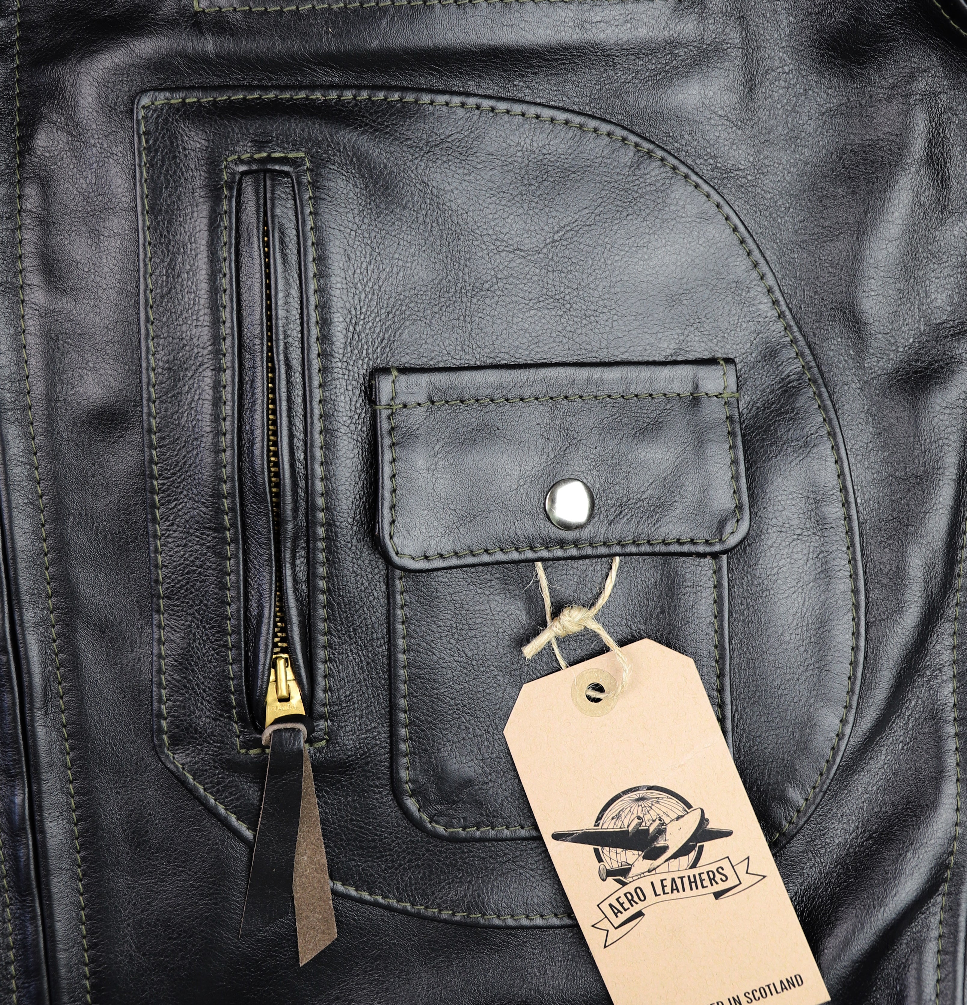 Aero D-Pocket Ridley, size 42, Blackened Brown Vicenza Horsehide