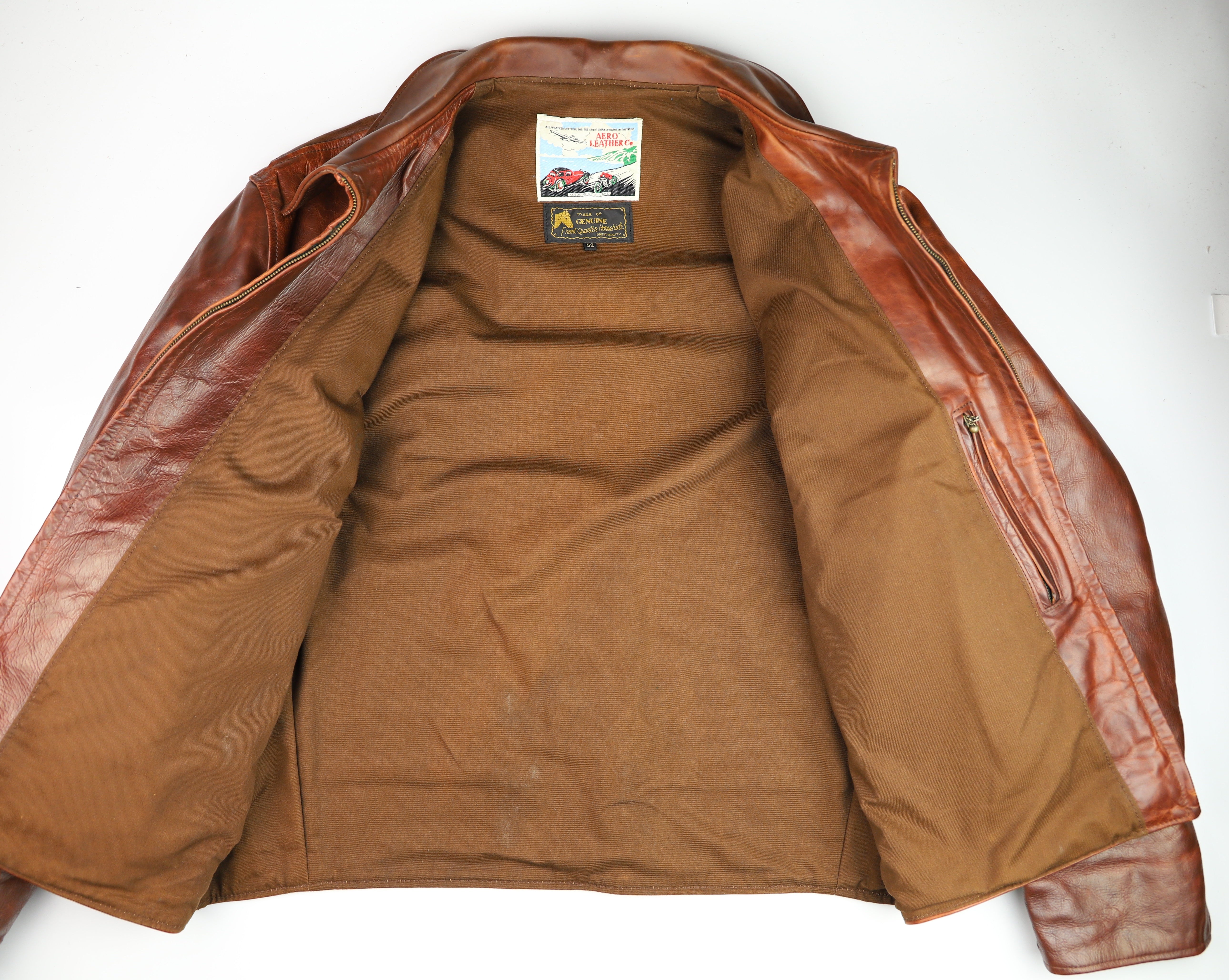 Aero Route 66, size 52, Russet Brown CXL FQHH, Gently Worn