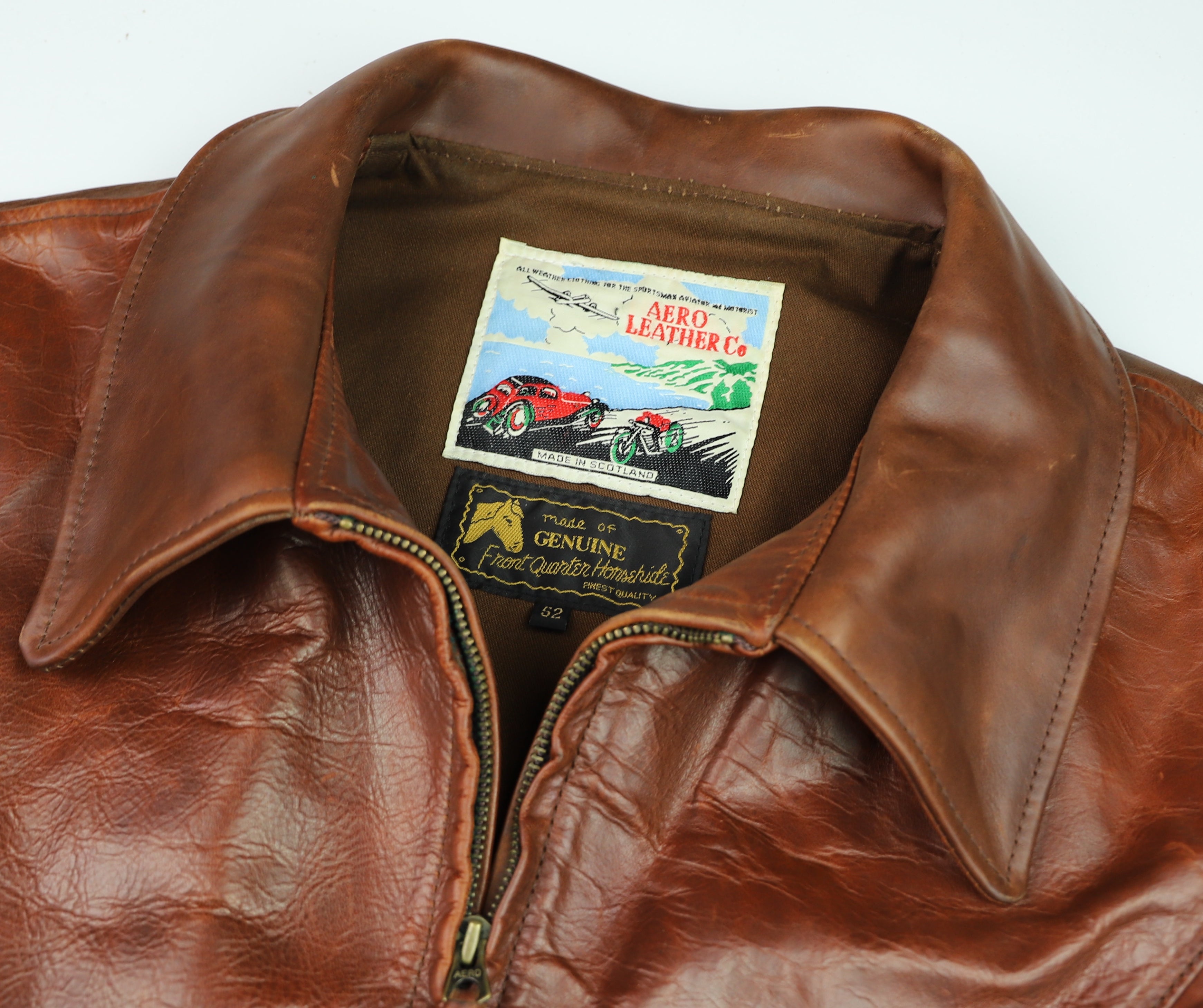 Aero Route 66, size 52, Russet Brown CXL FQHH, Gently Worn