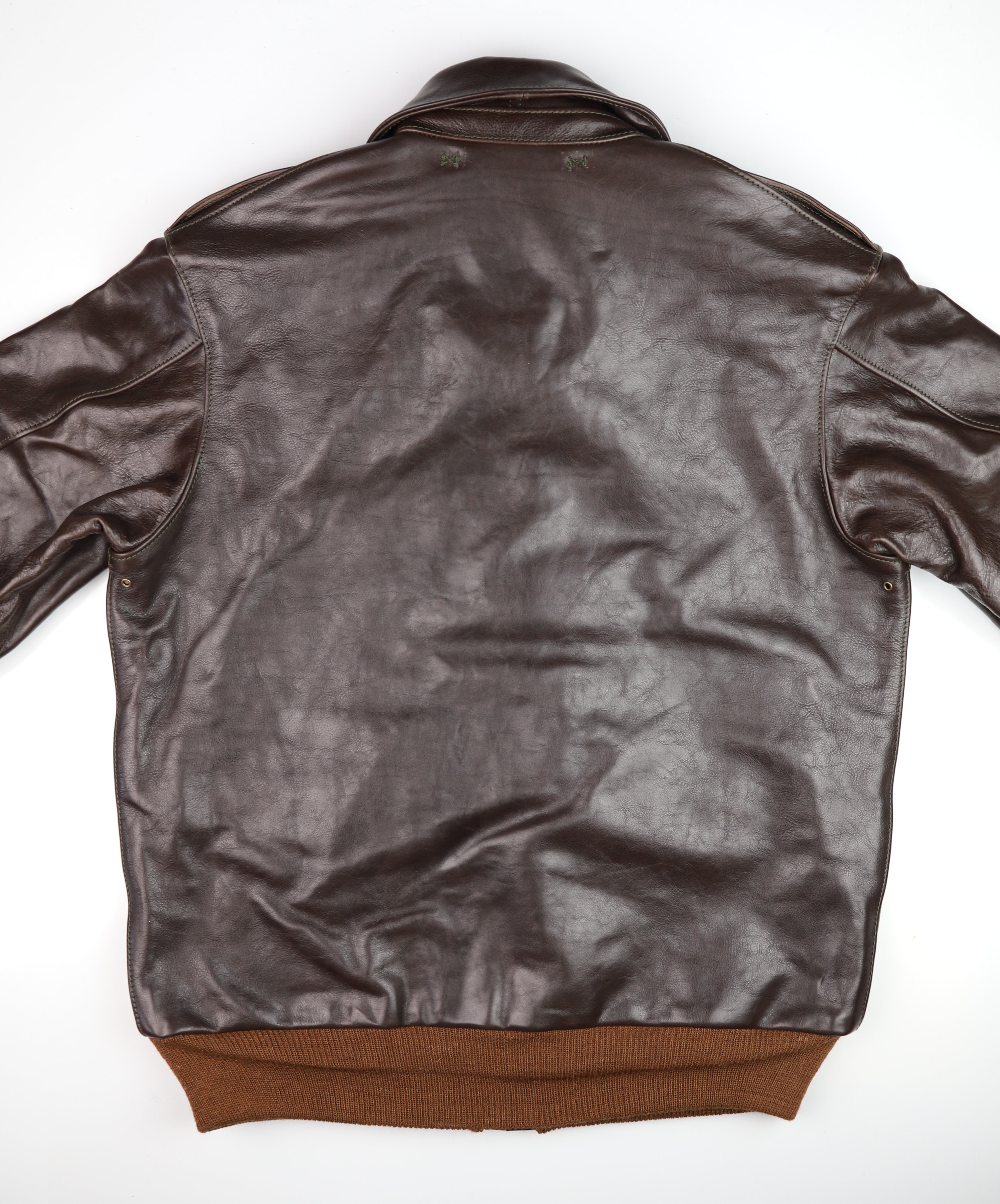 Aero A-2 Military Flight Jacket, size 46, Chestnut Badalassi