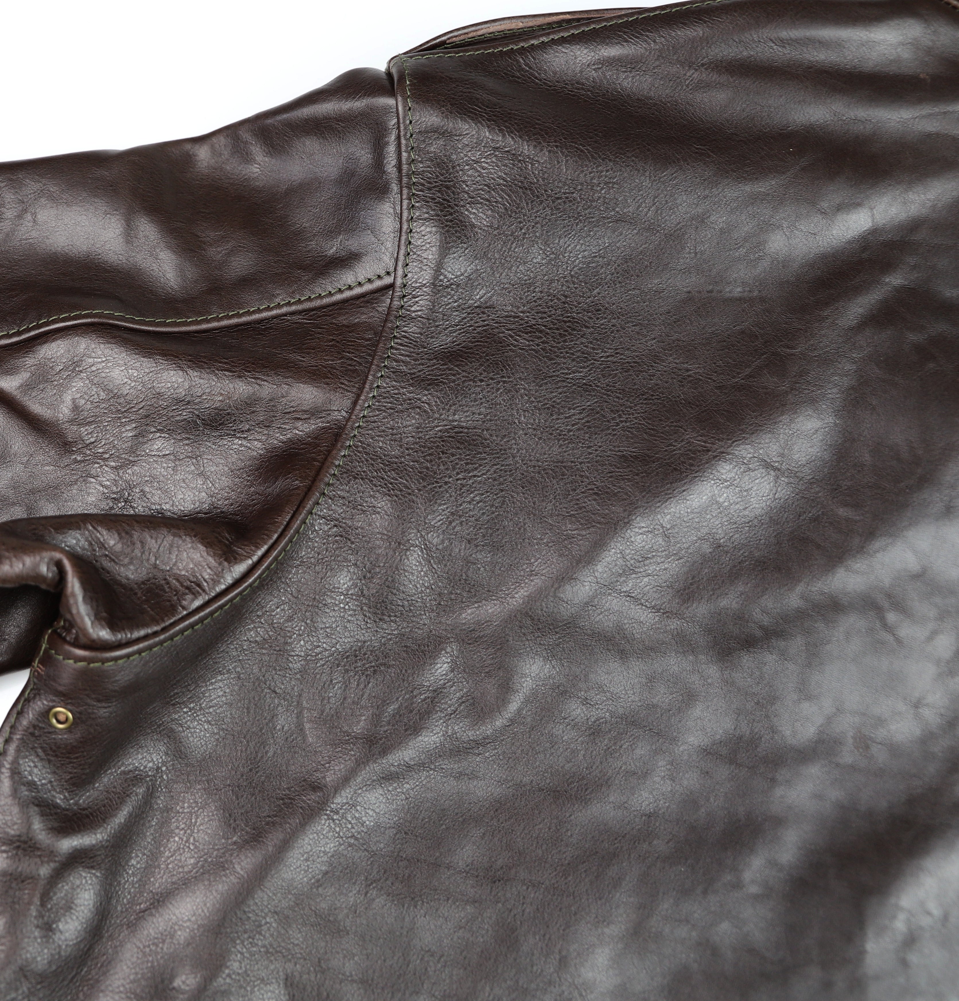 Aero A-2 Military Flight Jacket, size 46, Chestnut Badalassi