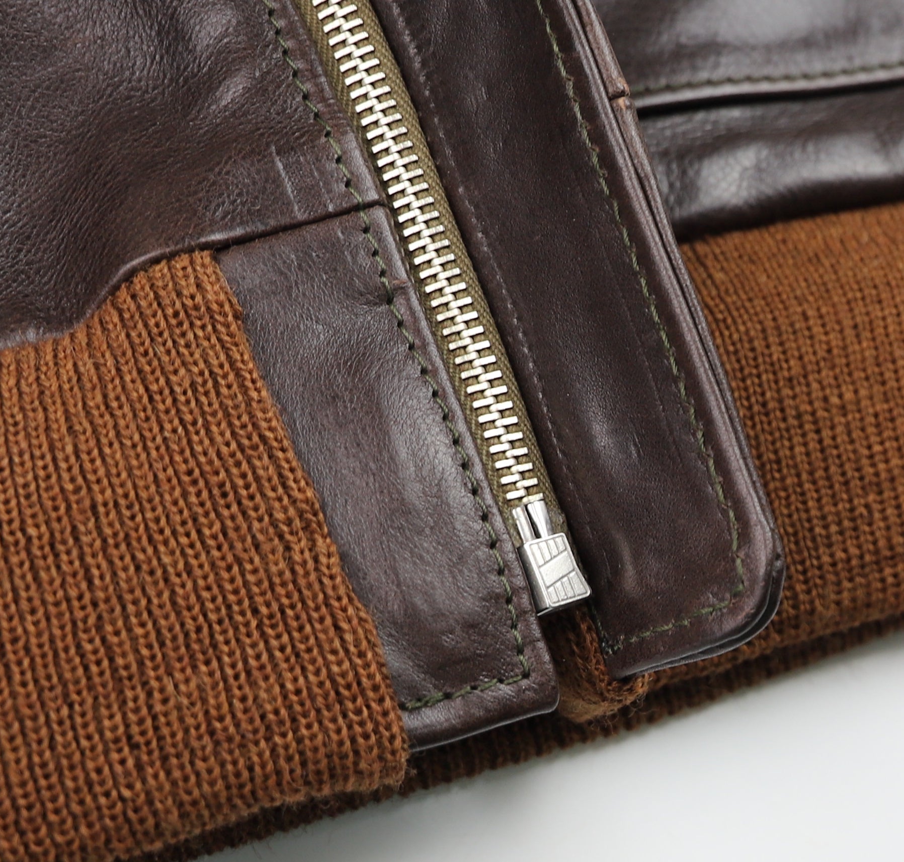 Aero A-2 Military Flight Jacket, size 46, Chestnut Badalassi