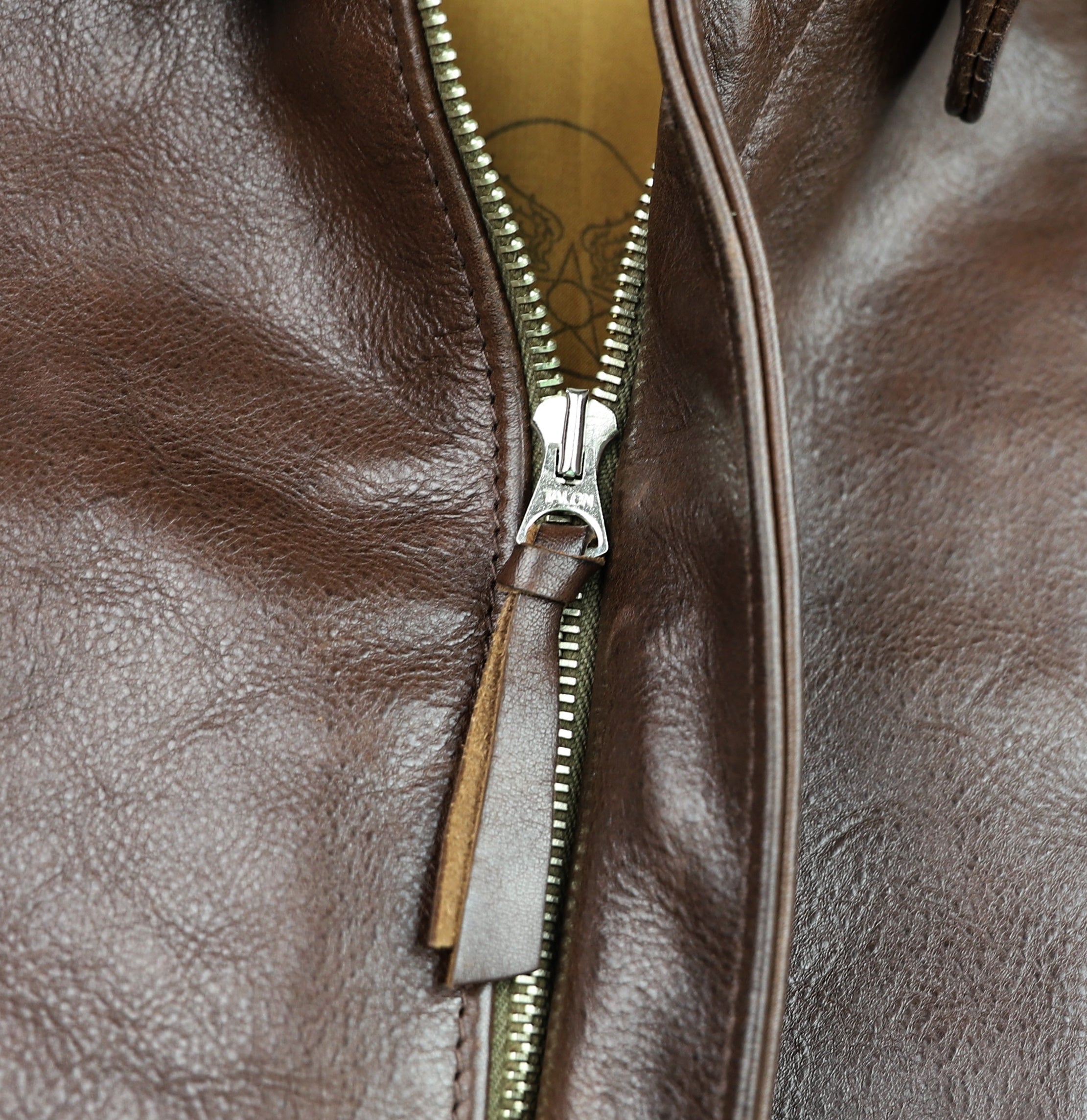 Aero A-2 Military Flight Jacket, size 38, Chestnut Badalassi, Gently Worn