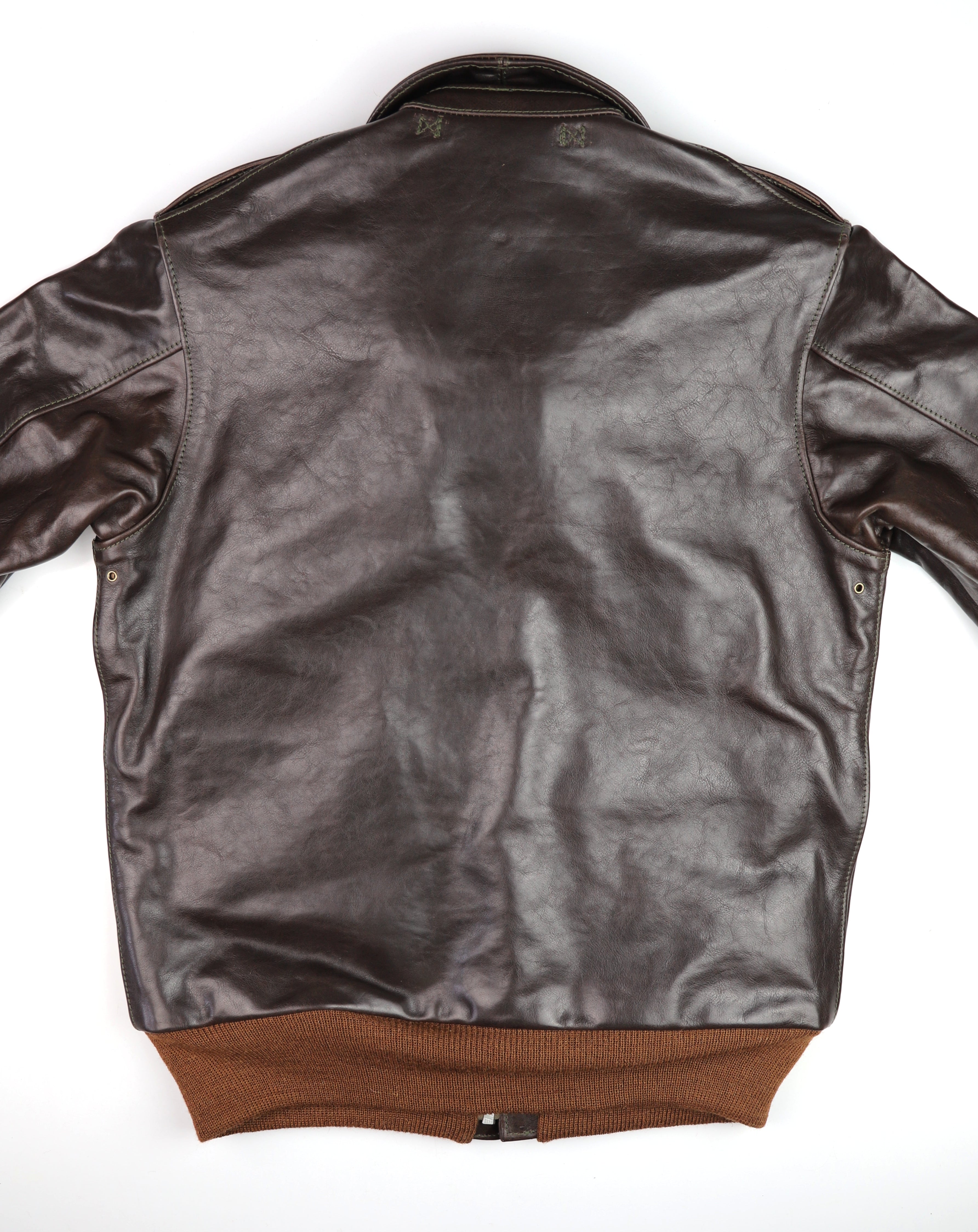 Aero A-2 Military Flight Jacket, size 40, Chestnut Badalassi Cowhide