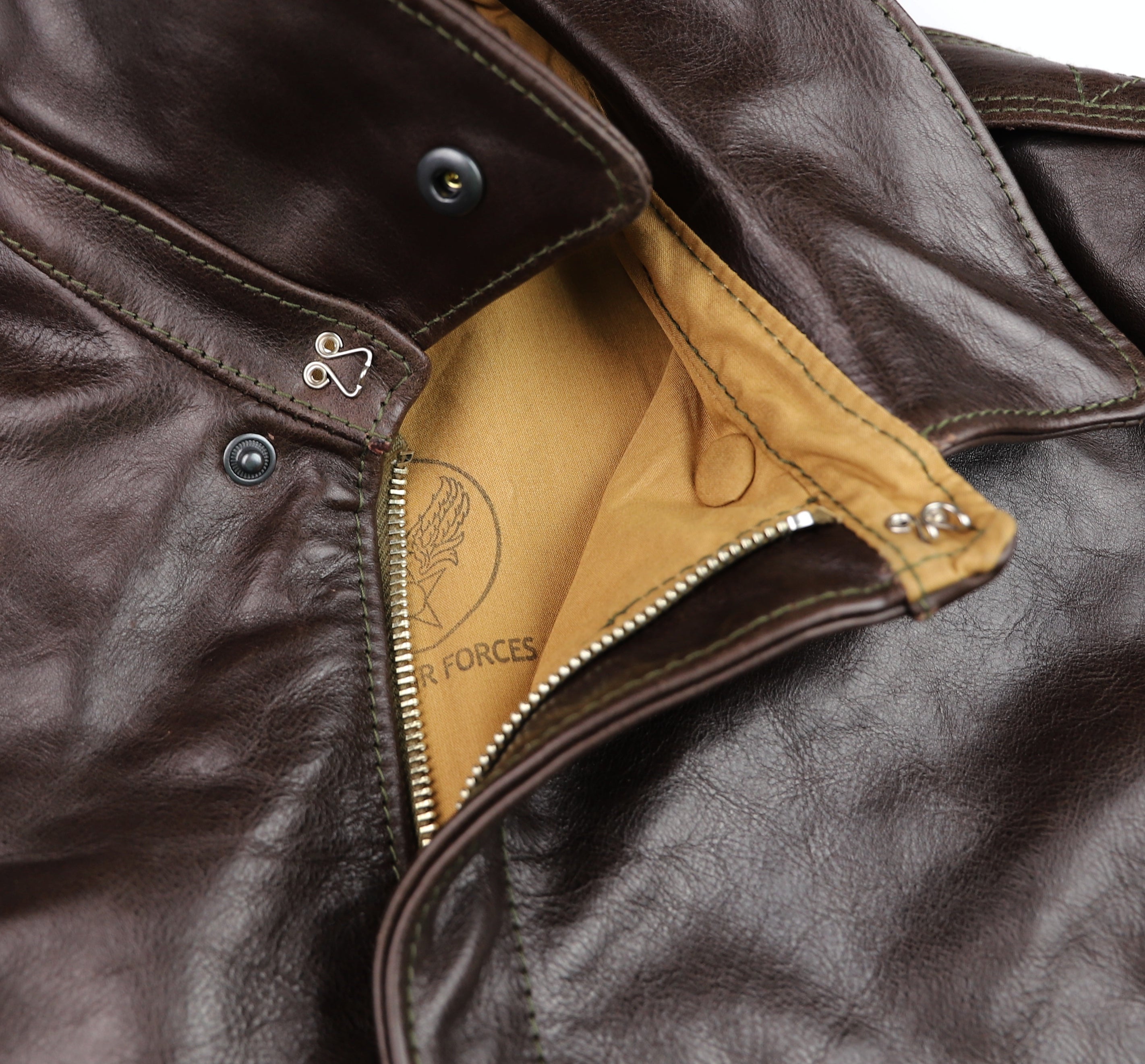 Aero A-2 Military Flight Jacket, size 40, Chestnut Badalassi Cowhide