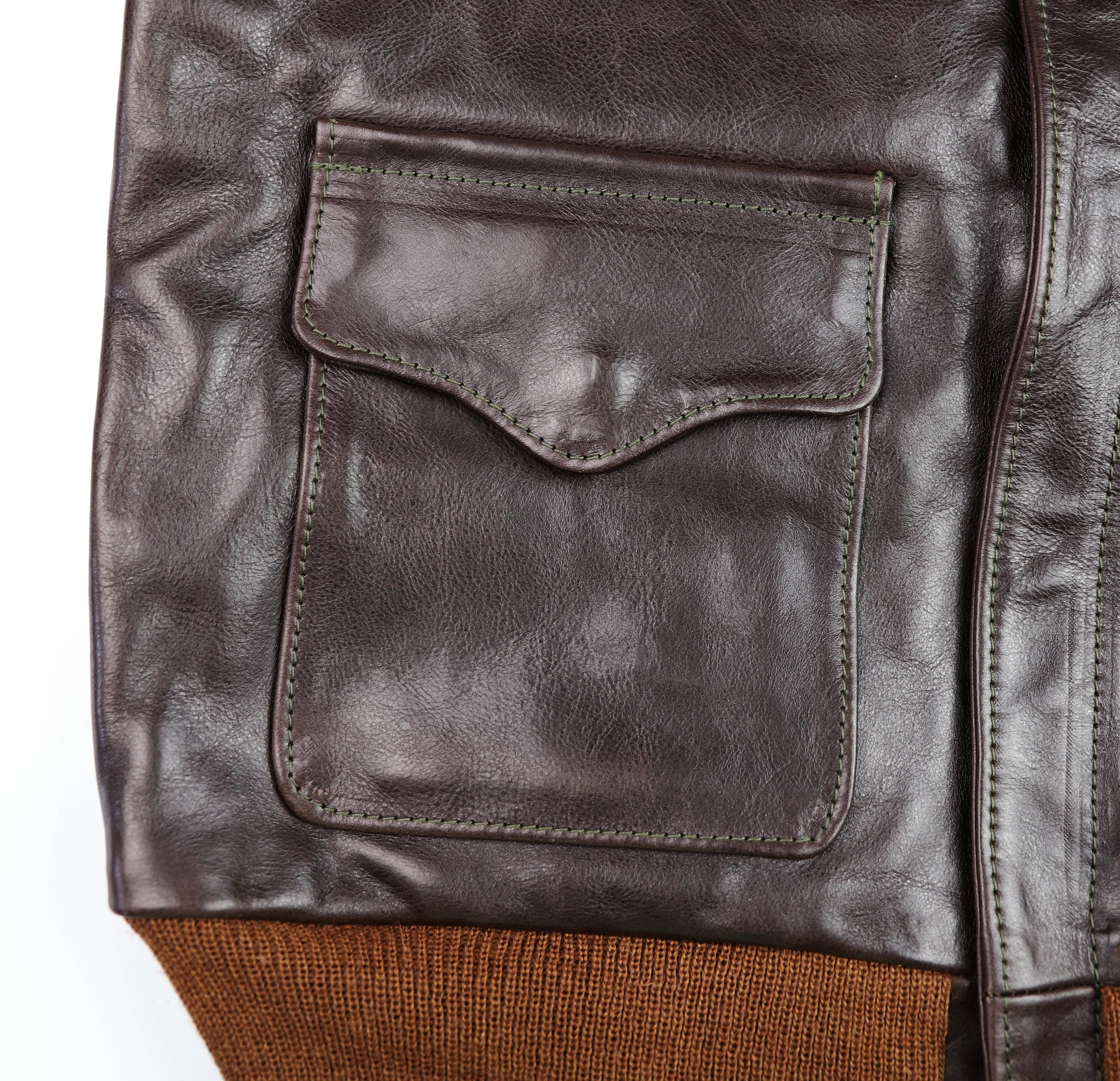 Aero A-2 Military Flight Jacket, size 40, Chestnut Badalassi Cowhide