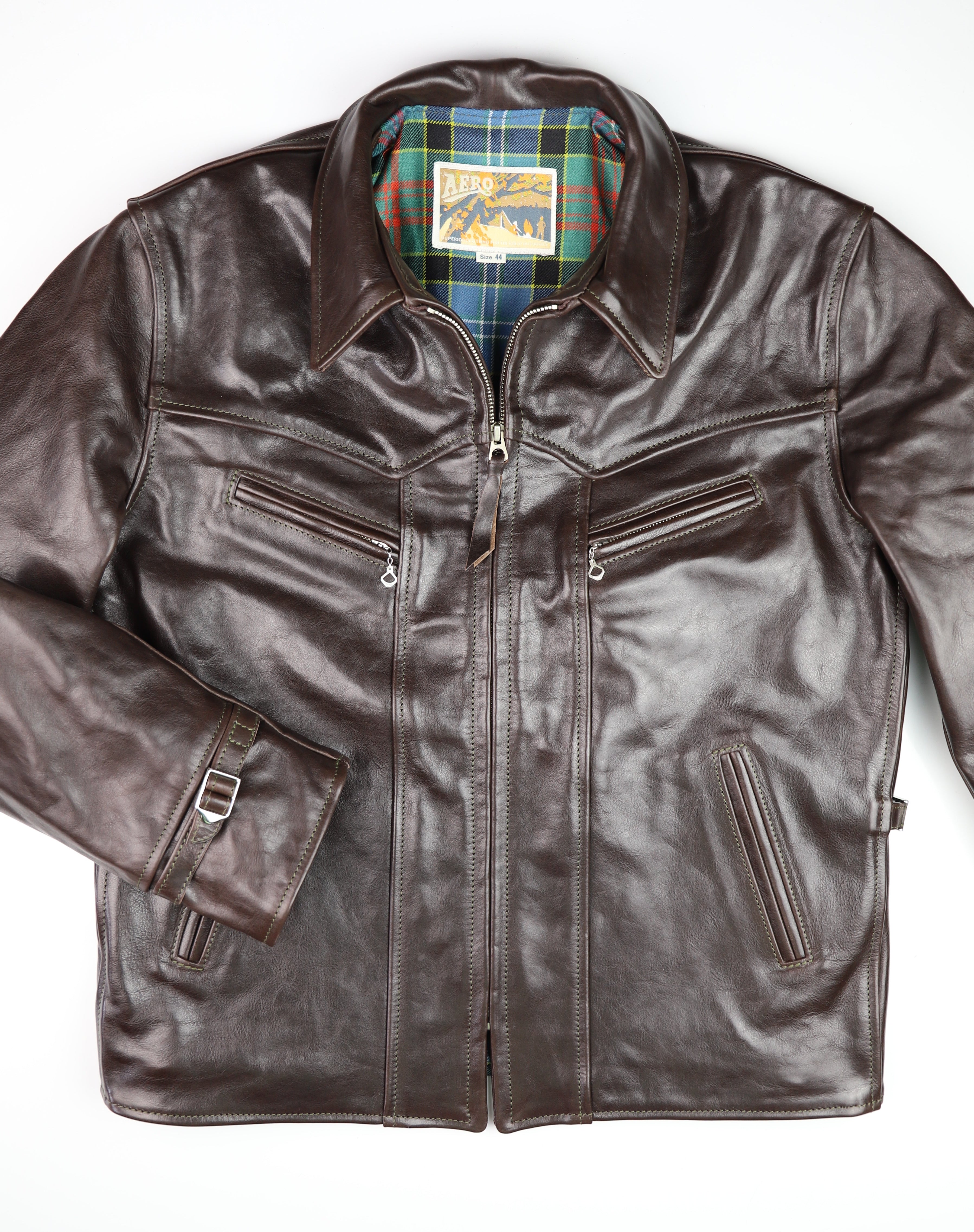 Aero Wayfarer, size 44, Chestnut Badalassi Cowhide
