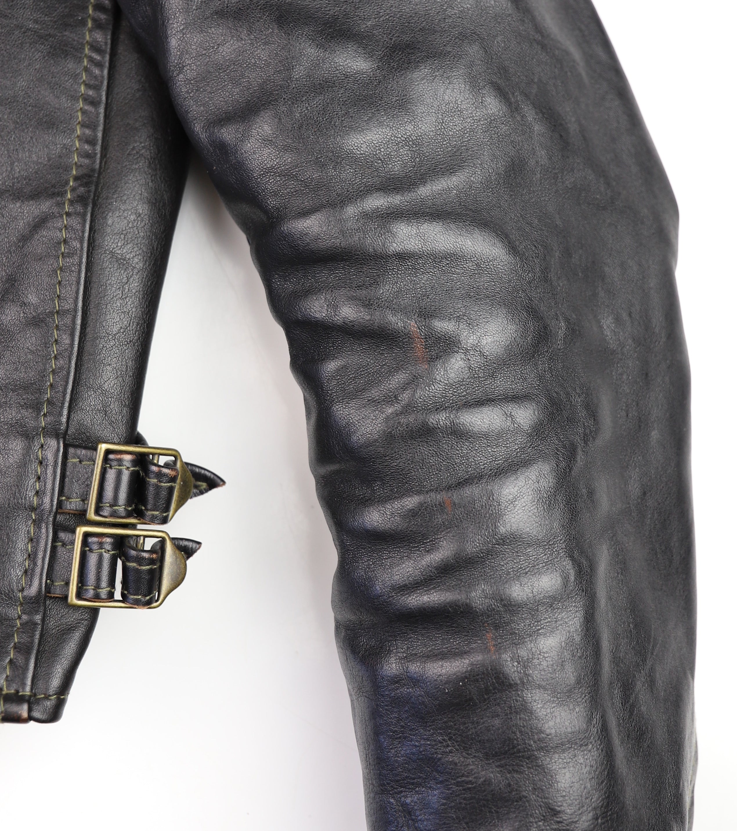 Aero Women's Motorcycle Jacket, size 5, Blackened Brown Vicenza Horsehide