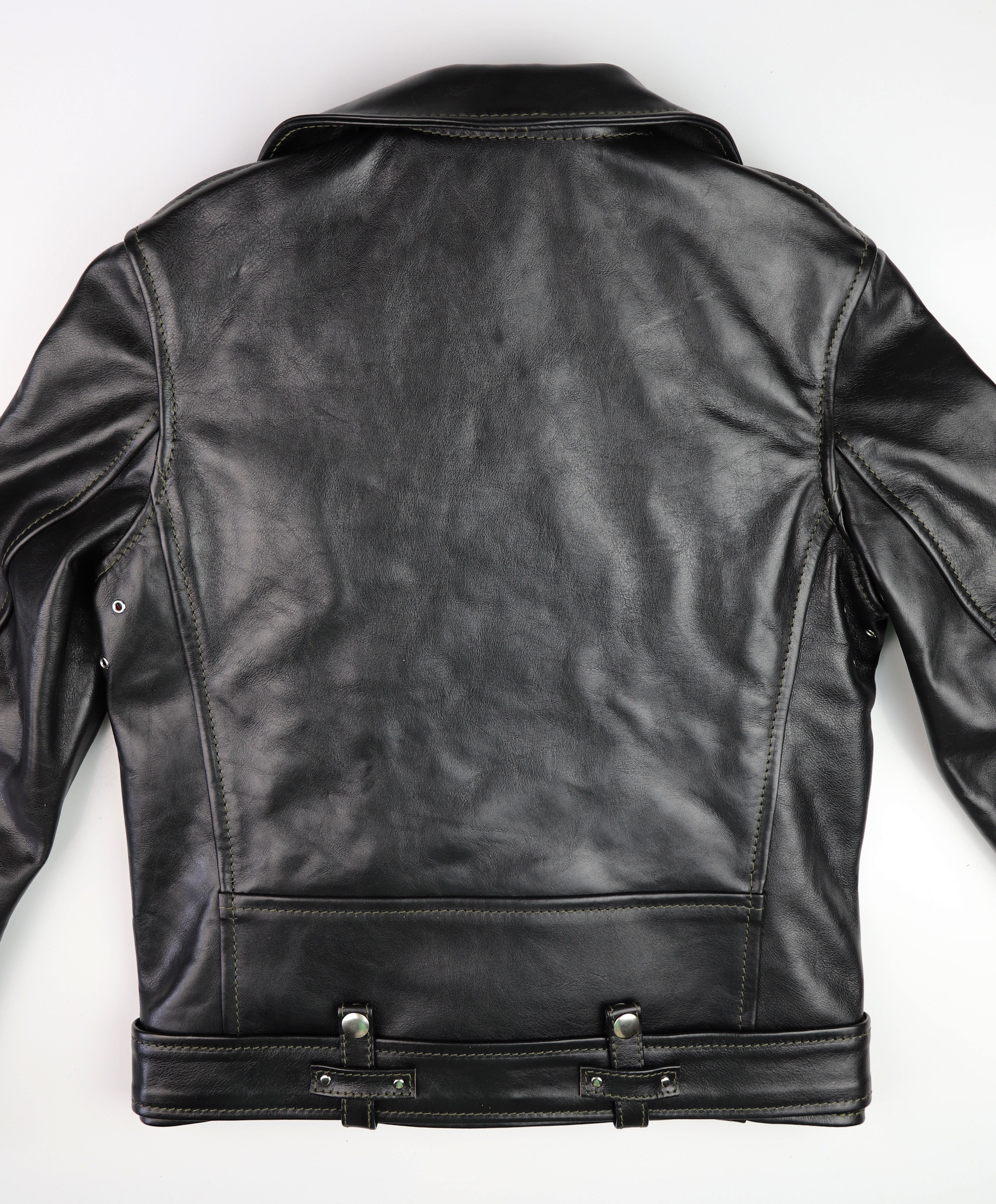 Aero Women's Motorcycle Jacket, size 6, Blackened Brown Vicenza Horsehide