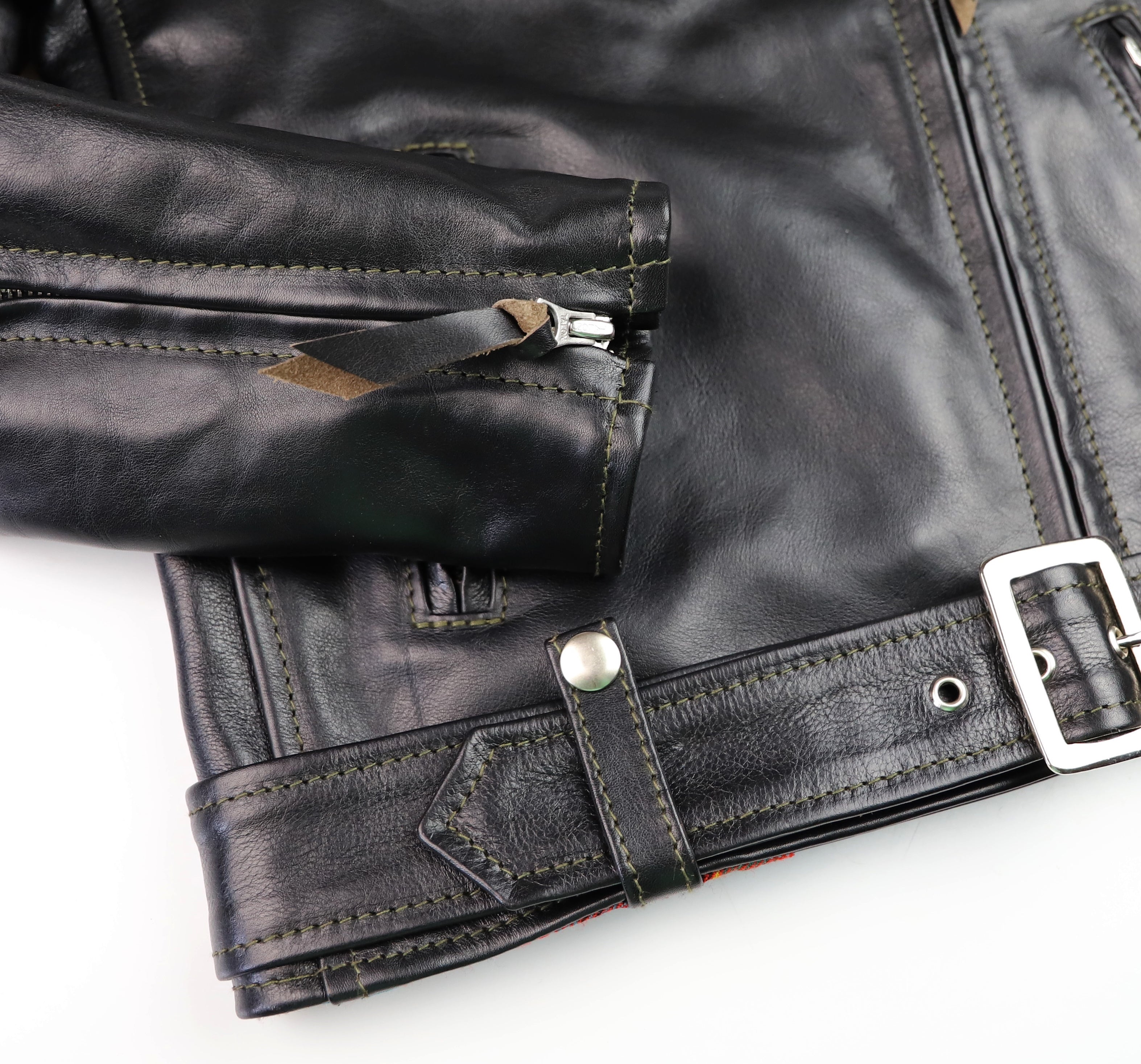 Aero Women's Motorcycle Jacket, size 6, Blackened Brown Vicenza Horsehide