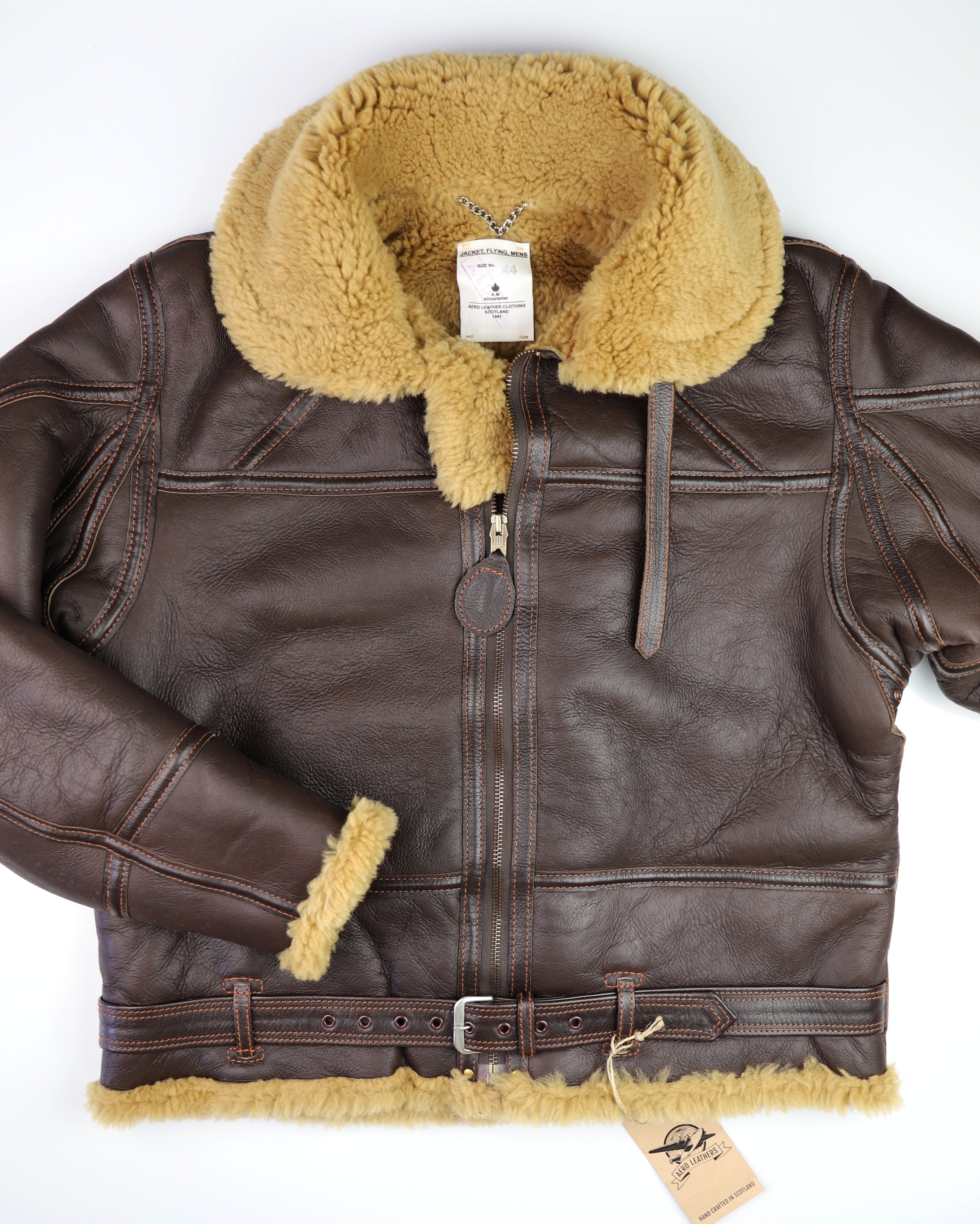 RAF Late WW2 Model Flying Jacket, size 44, Seal Brown